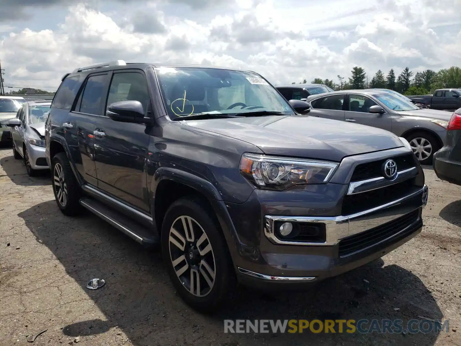 1 Photograph of a damaged car JTEBU5JRXK5685956 TOYOTA 4RUNNER 2019