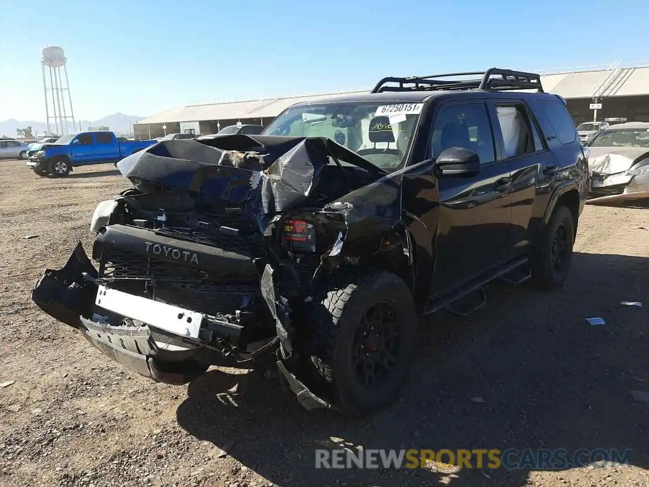 2 Photograph of a damaged car JTEBU5JRXK5687464 TOYOTA 4RUNNER 2019