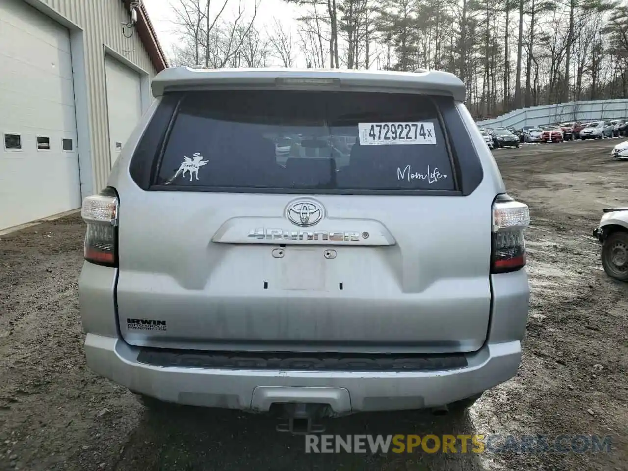 6 Photograph of a damaged car JTEBU5JRXK5689201 TOYOTA 4RUNNER 2019