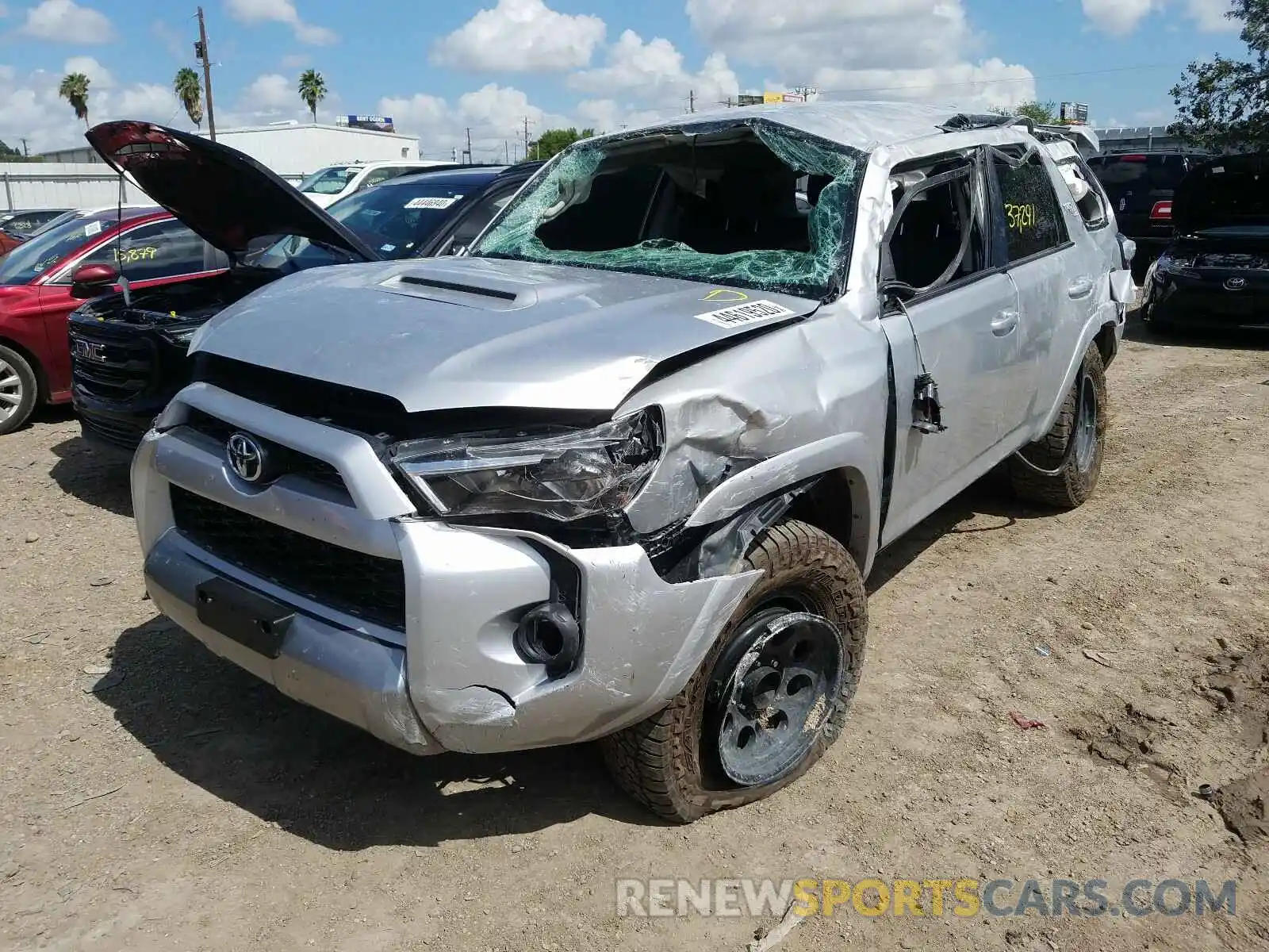 2 Photograph of a damaged car JTEBU5JRXK5690915 TOYOTA 4RUNNER 2019