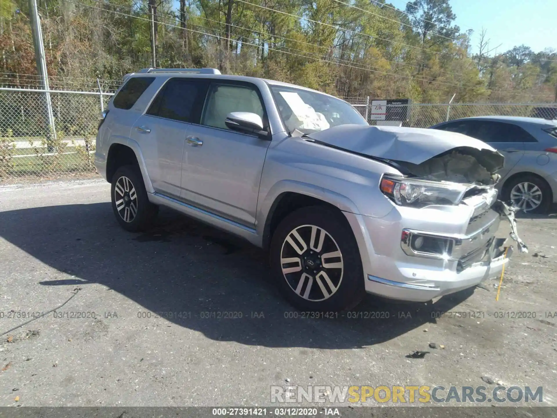 1 Photograph of a damaged car JTEBU5JRXK5690932 TOYOTA 4RUNNER 2019