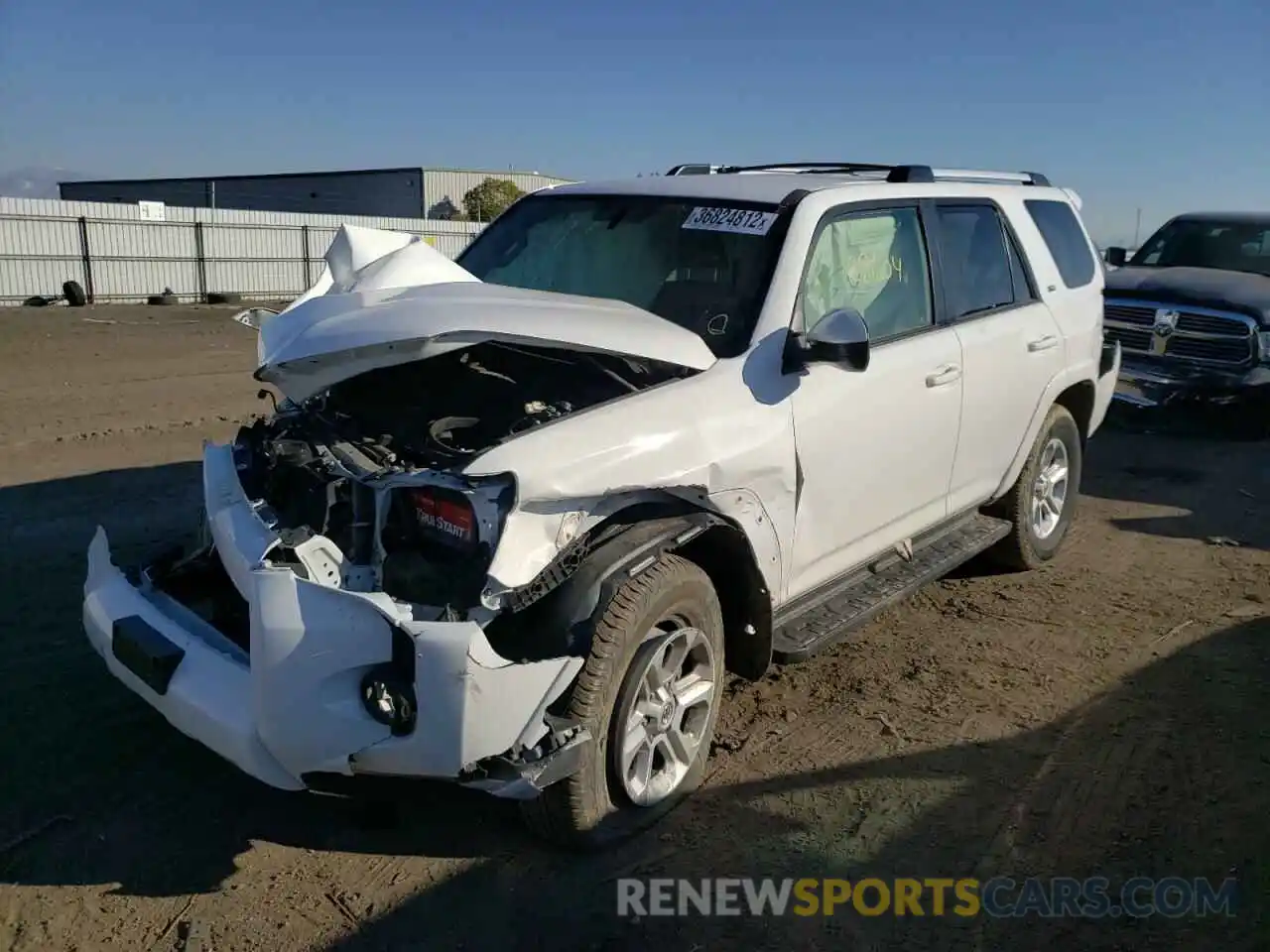 2 Photograph of a damaged car JTEBU5JRXK5692387 TOYOTA 4RUNNER 2019