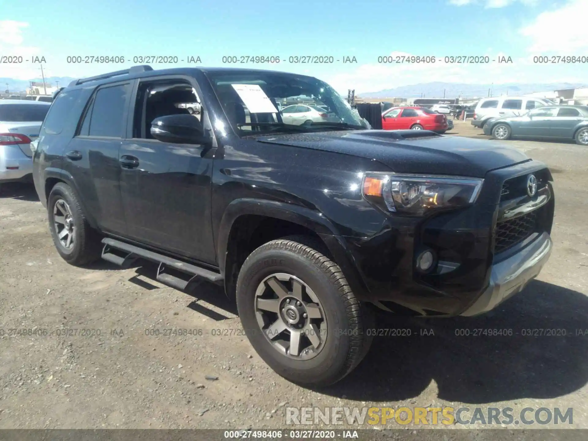 1 Photograph of a damaged car JTEBU5JRXK5696522 TOYOTA 4RUNNER 2019