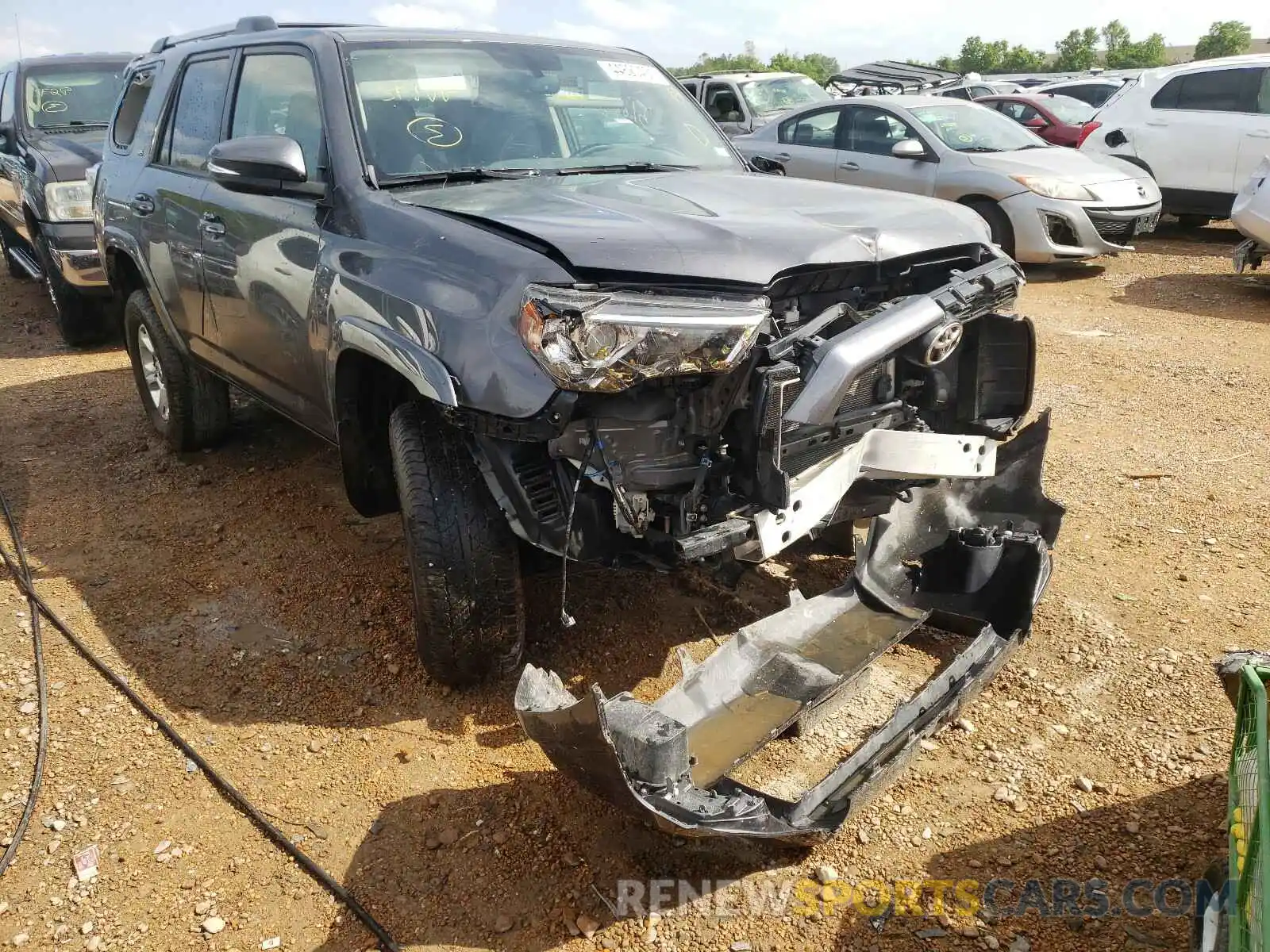 1 Photograph of a damaged car JTEBU5JRXK5697038 TOYOTA 4RUNNER 2019