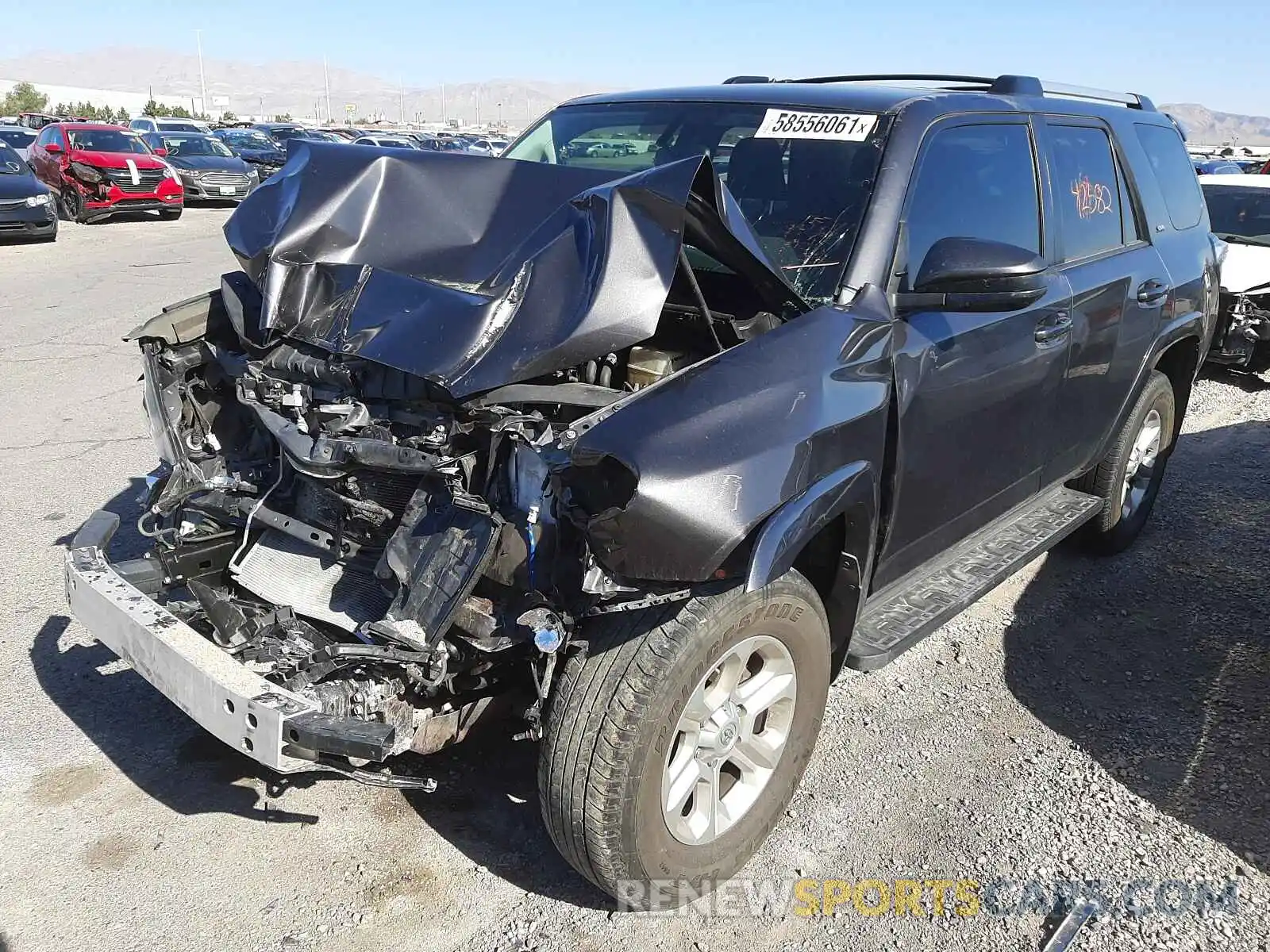 2 Photograph of a damaged car JTEBU5JRXK5698173 TOYOTA 4RUNNER 2019