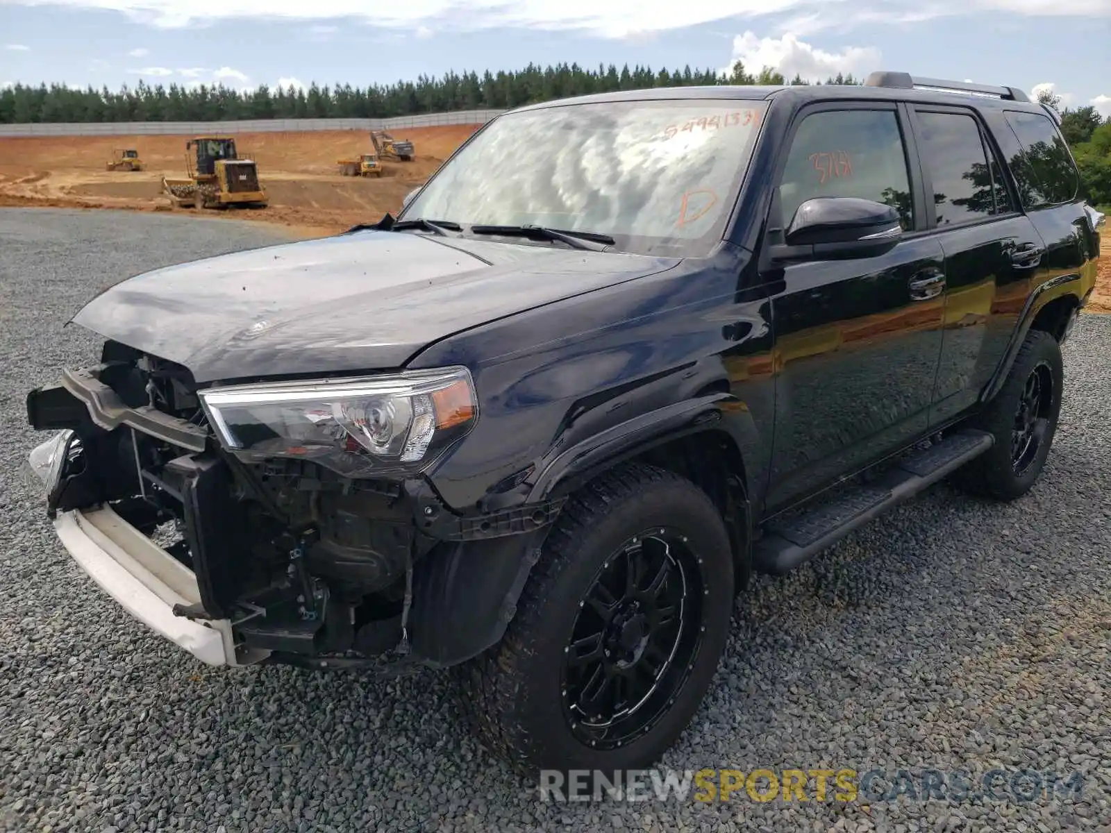 2 Photograph of a damaged car JTEBU5JRXK5702688 TOYOTA 4RUNNER 2019