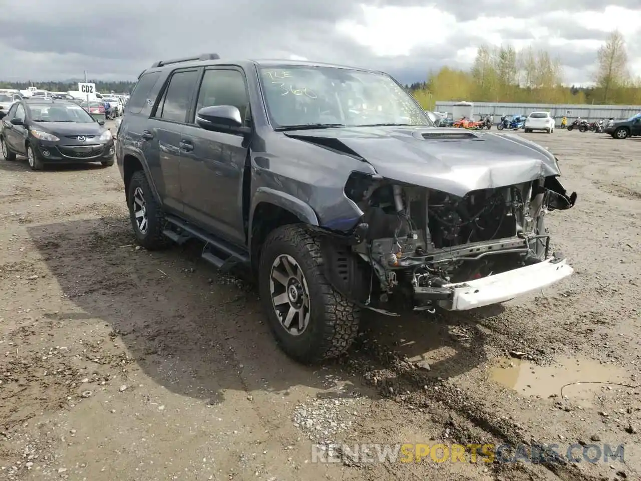 1 Photograph of a damaged car JTEBU5JRXK5711293 TOYOTA 4RUNNER 2019