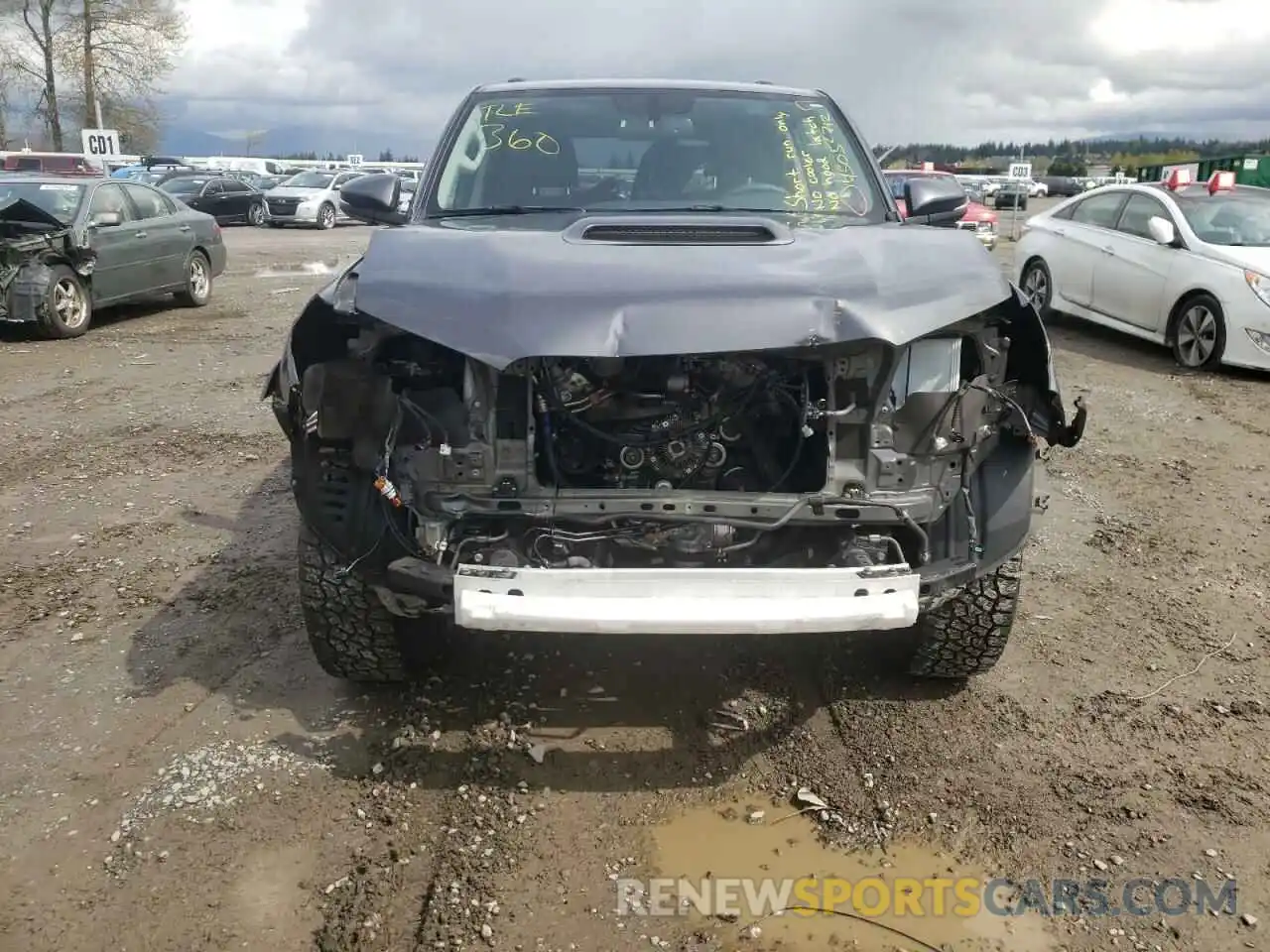 9 Фотография поврежденного автомобиля JTEBU5JRXK5711293 TOYOTA 4RUNNER 2019