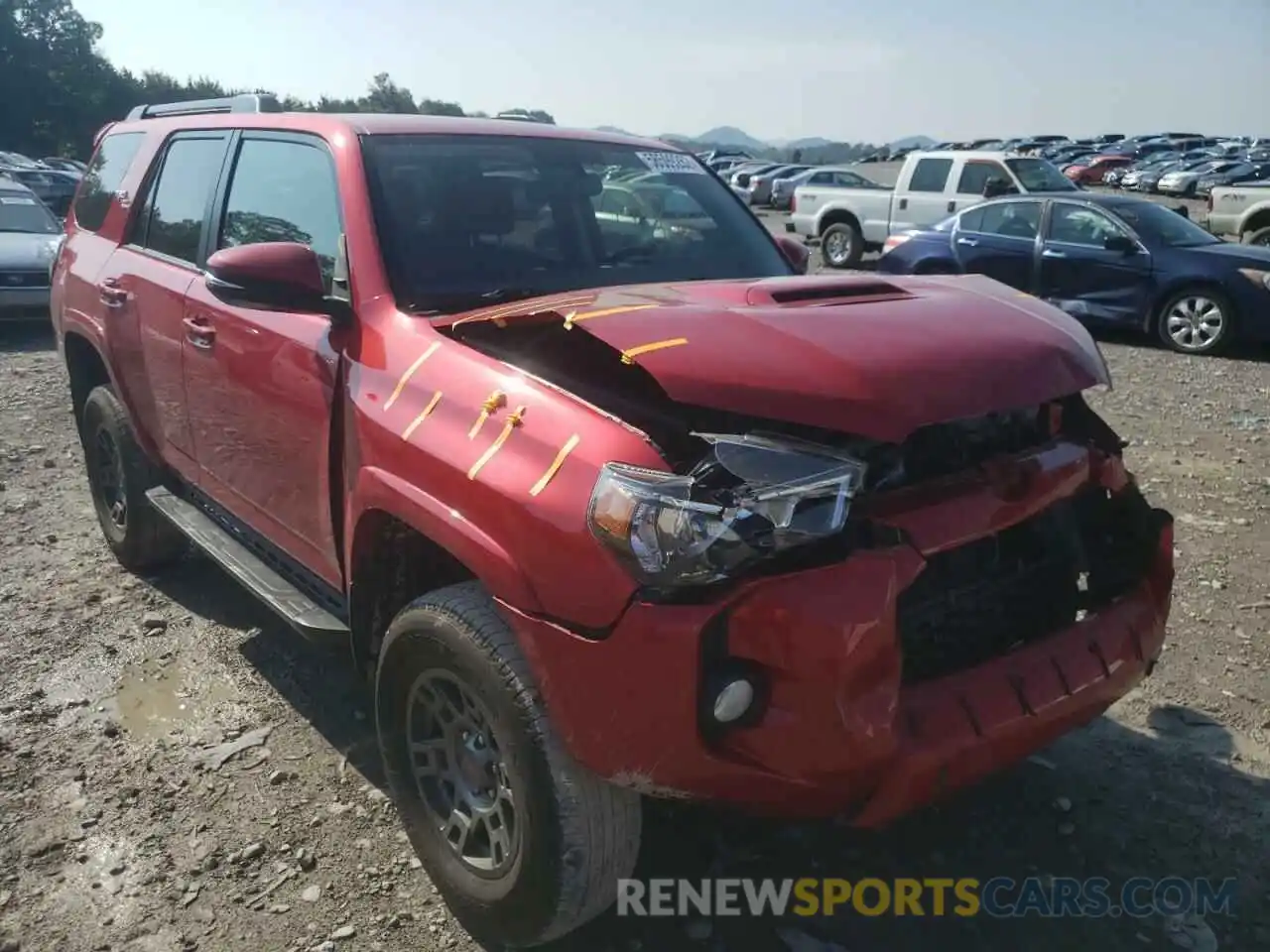 1 Photograph of a damaged car JTEBU5JRXK5713481 TOYOTA 4RUNNER 2019