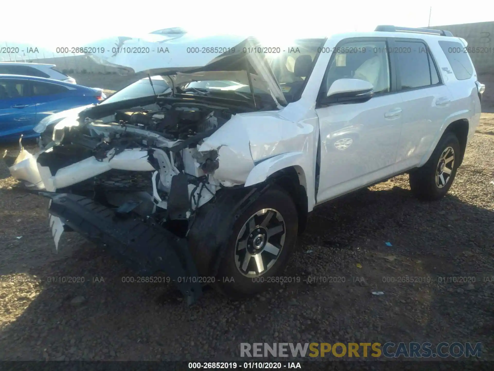 2 Photograph of a damaged car JTEBU5JRXK5716770 TOYOTA 4RUNNER 2019