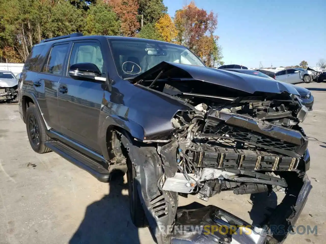 1 Photograph of a damaged car JTEBU5JRXK5726294 TOYOTA 4RUNNER 2019