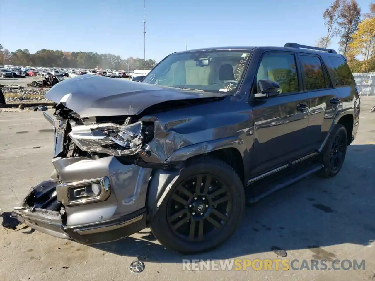 2 Фотография поврежденного автомобиля JTEBU5JRXK5726294 TOYOTA 4RUNNER 2019