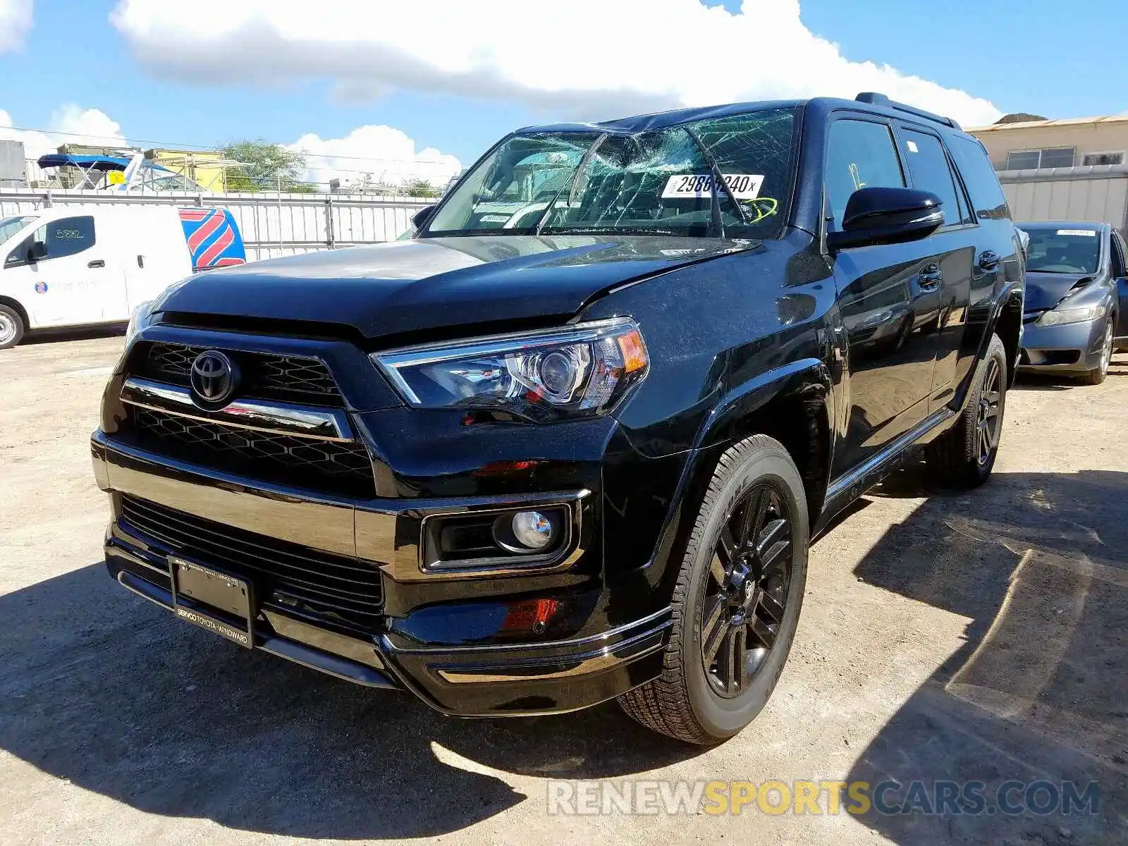 2 Photograph of a damaged car JTEBU5JRXK5731253 TOYOTA 4RUNNER 2019