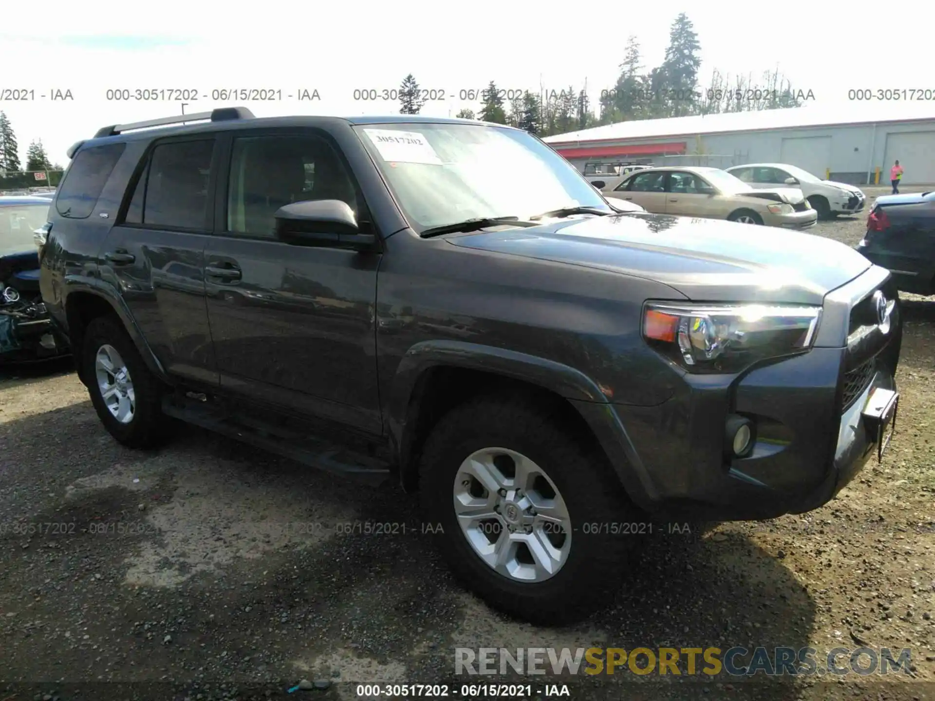 1 Photograph of a damaged car JTEBU5JRXK5732032 TOYOTA 4RUNNER 2019