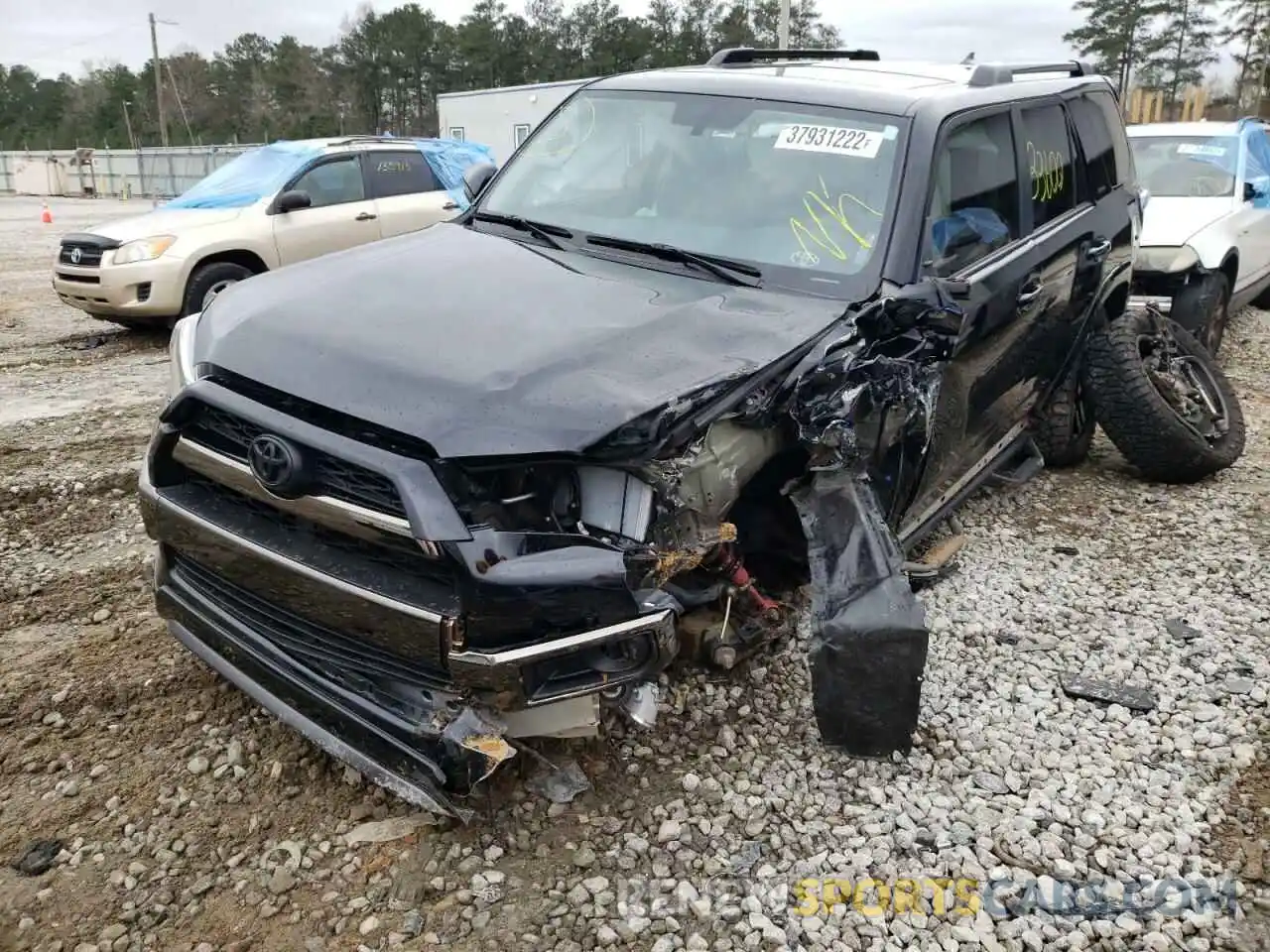 2 Photograph of a damaged car JTEZU5JR0K5196030 TOYOTA 4RUNNER 2019