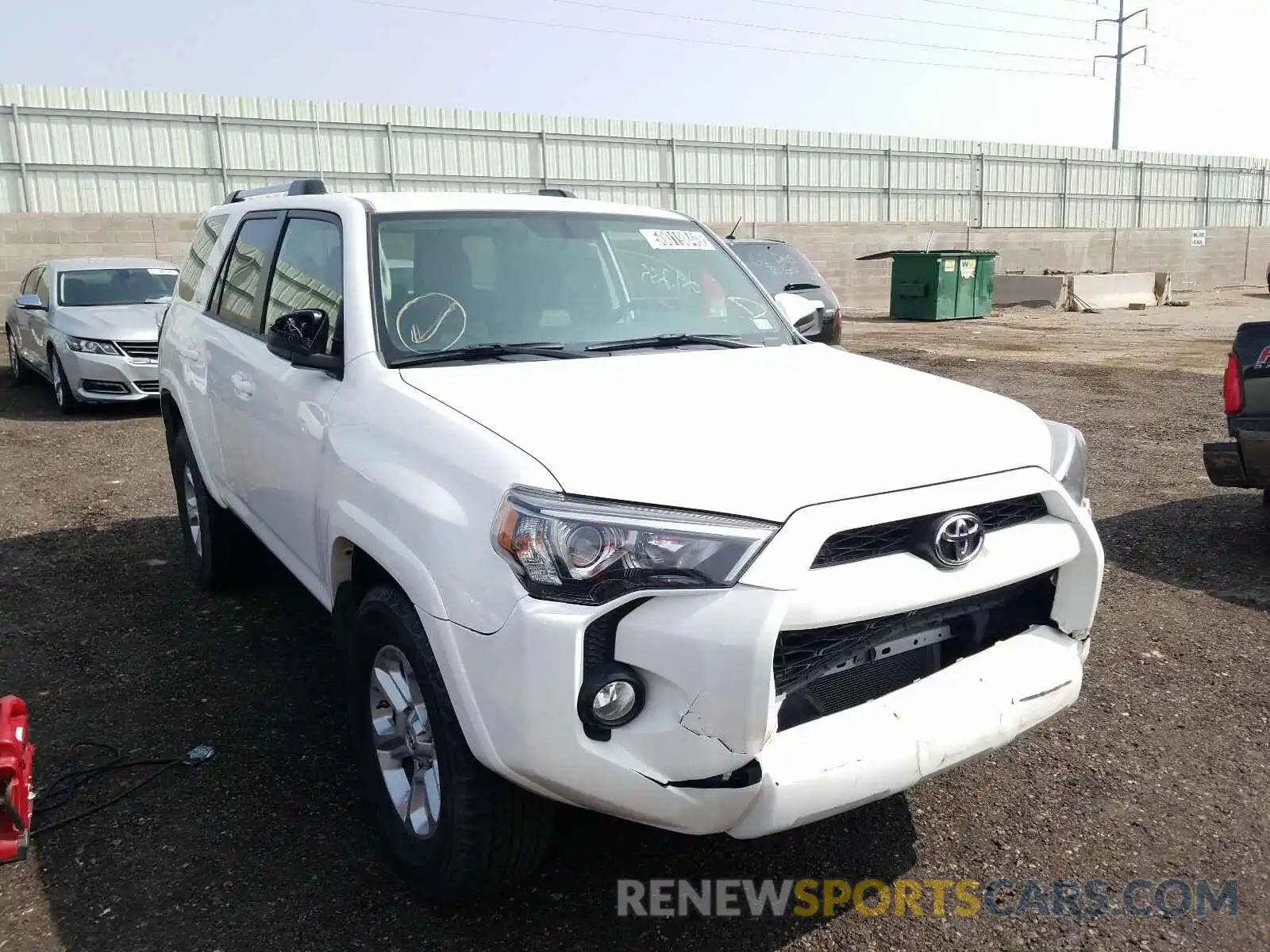 1 Photograph of a damaged car JTEZU5JR0K5197033 TOYOTA 4RUNNER 2019