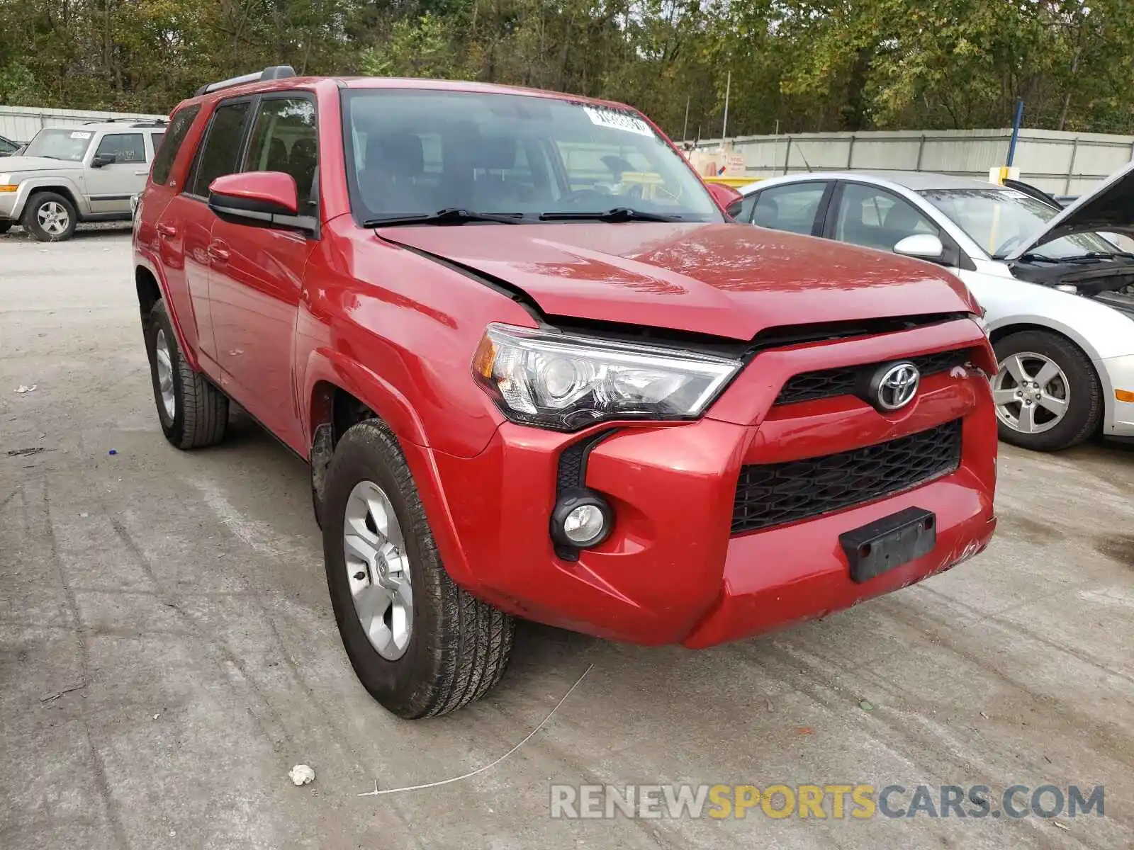 1 Photograph of a damaged car JTEZU5JR0K5197257 TOYOTA 4RUNNER 2019