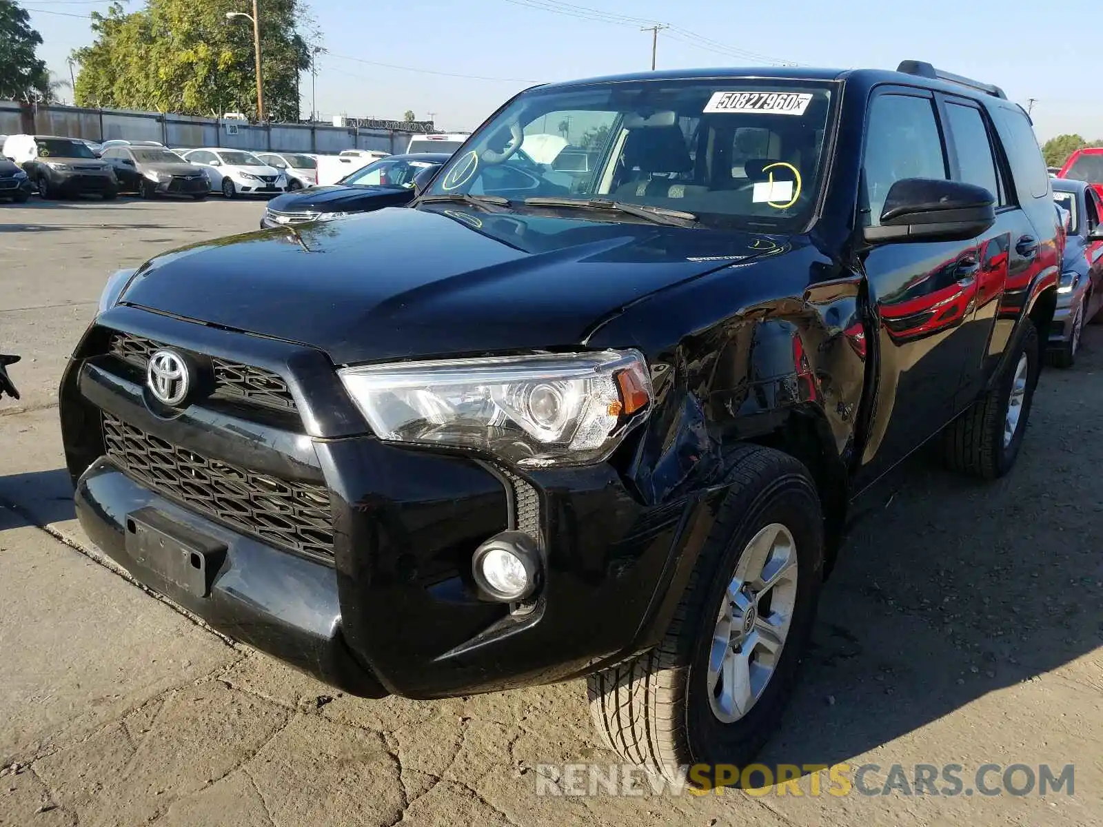 2 Photograph of a damaged car JTEZU5JR0K5197503 TOYOTA 4RUNNER 2019