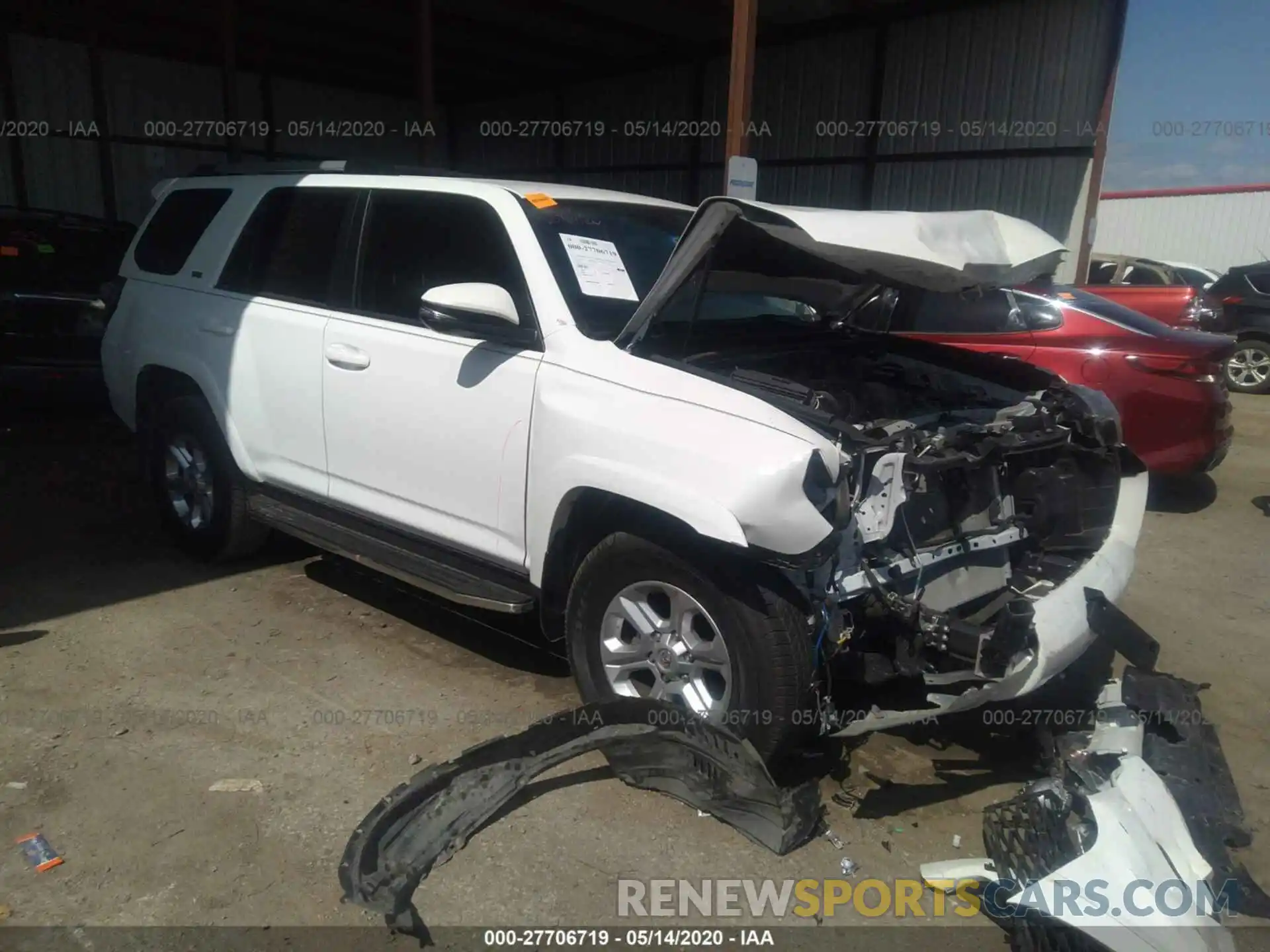 1 Photograph of a damaged car JTEZU5JR0K5197856 TOYOTA 4RUNNER 2019