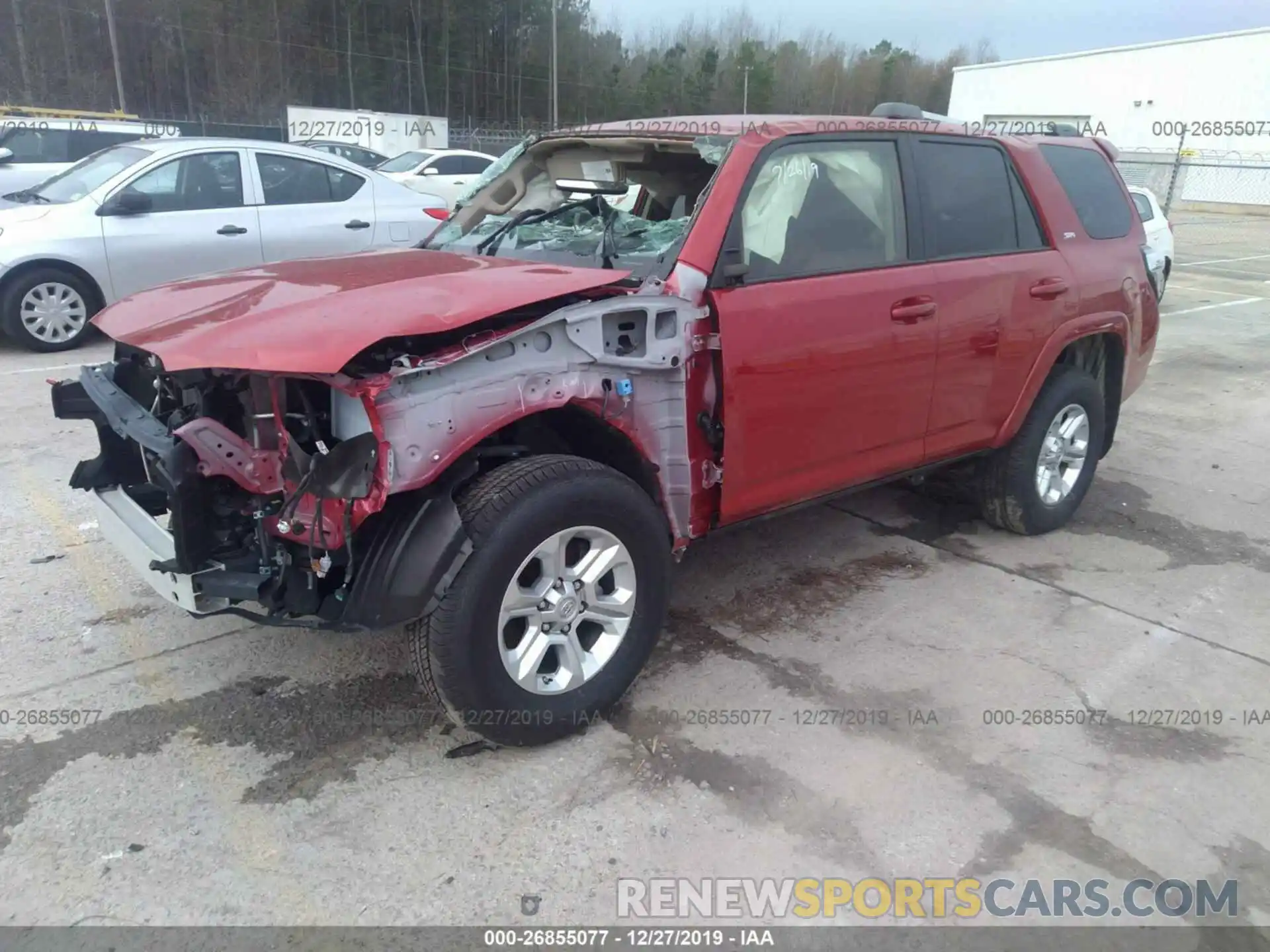 2 Photograph of a damaged car JTEZU5JR0K5198392 TOYOTA 4RUNNER 2019