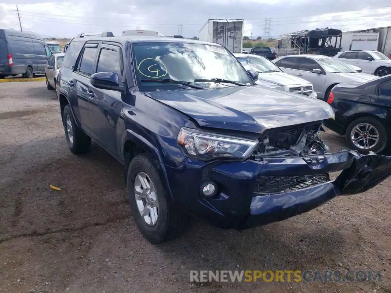 1 Photograph of a damaged car JTEZU5JR0K5202473 TOYOTA 4RUNNER 2019