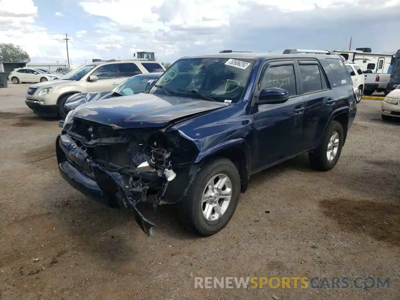 2 Photograph of a damaged car JTEZU5JR0K5202473 TOYOTA 4RUNNER 2019