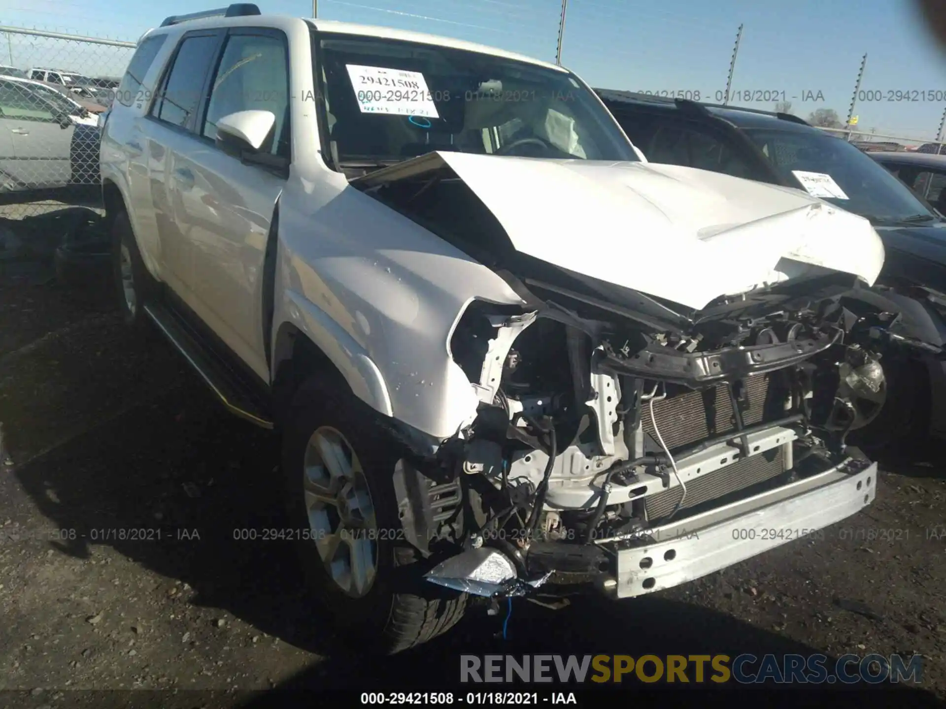 1 Photograph of a damaged car JTEZU5JR0K5212985 TOYOTA 4RUNNER 2019