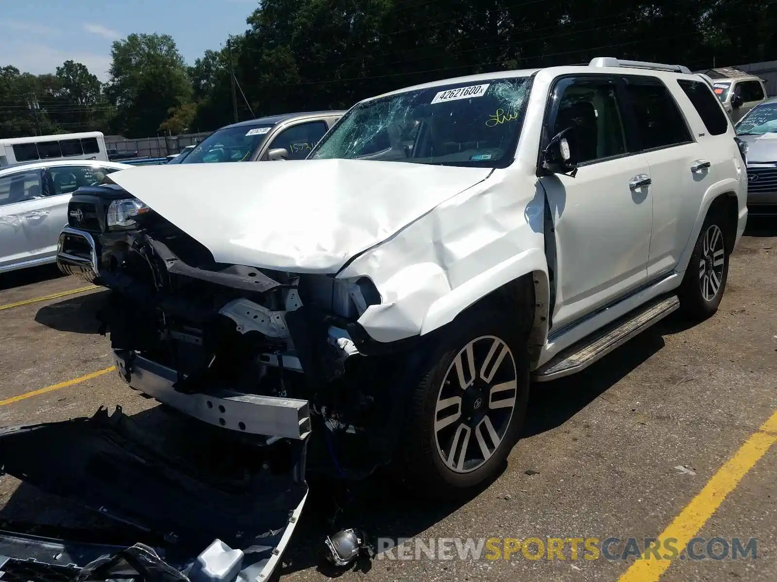 2 Photograph of a damaged car JTEZU5JR0K5213036 TOYOTA 4RUNNER 2019