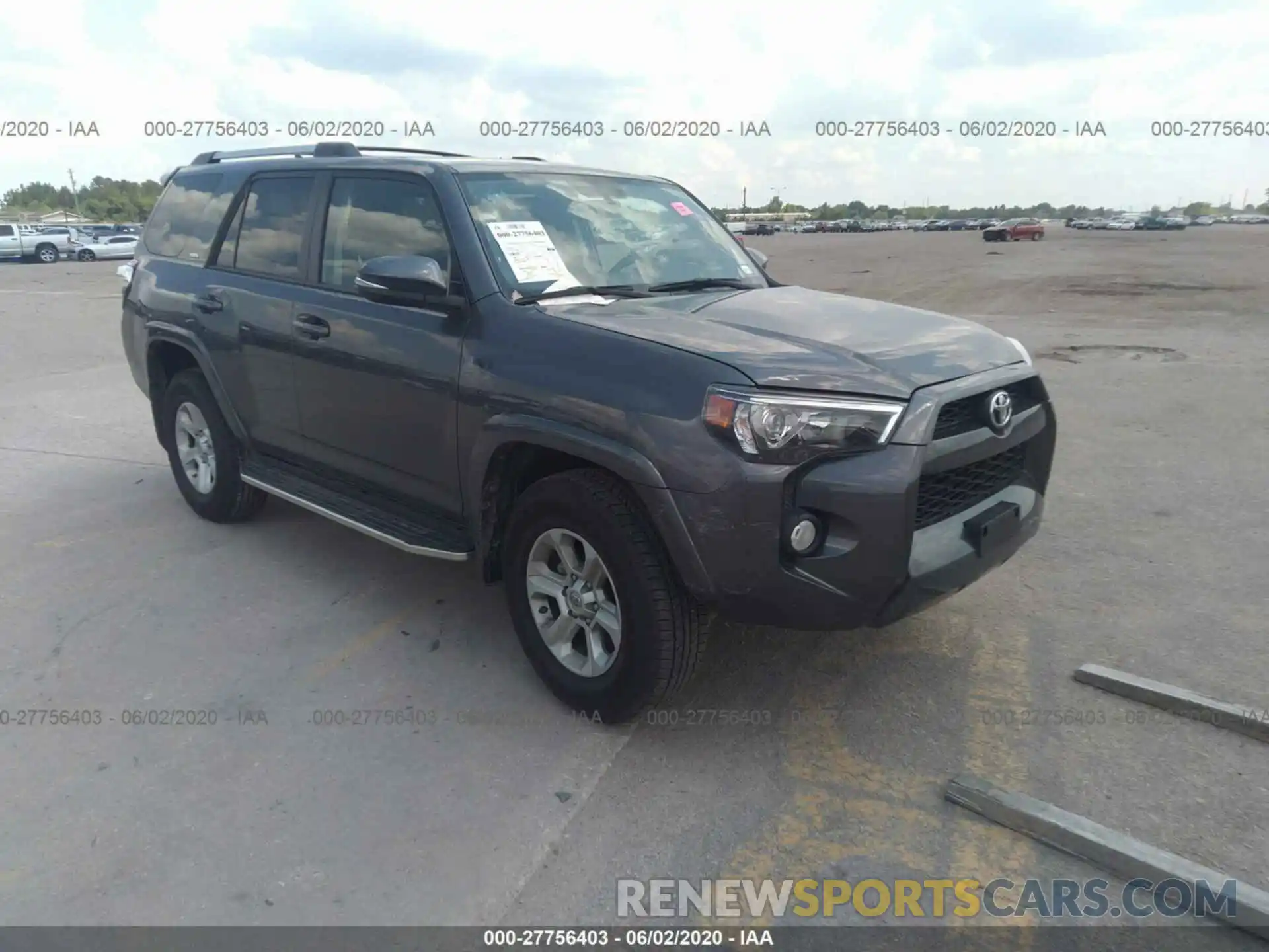 1 Photograph of a damaged car JTEZU5JR0K5213389 TOYOTA 4RUNNER 2019