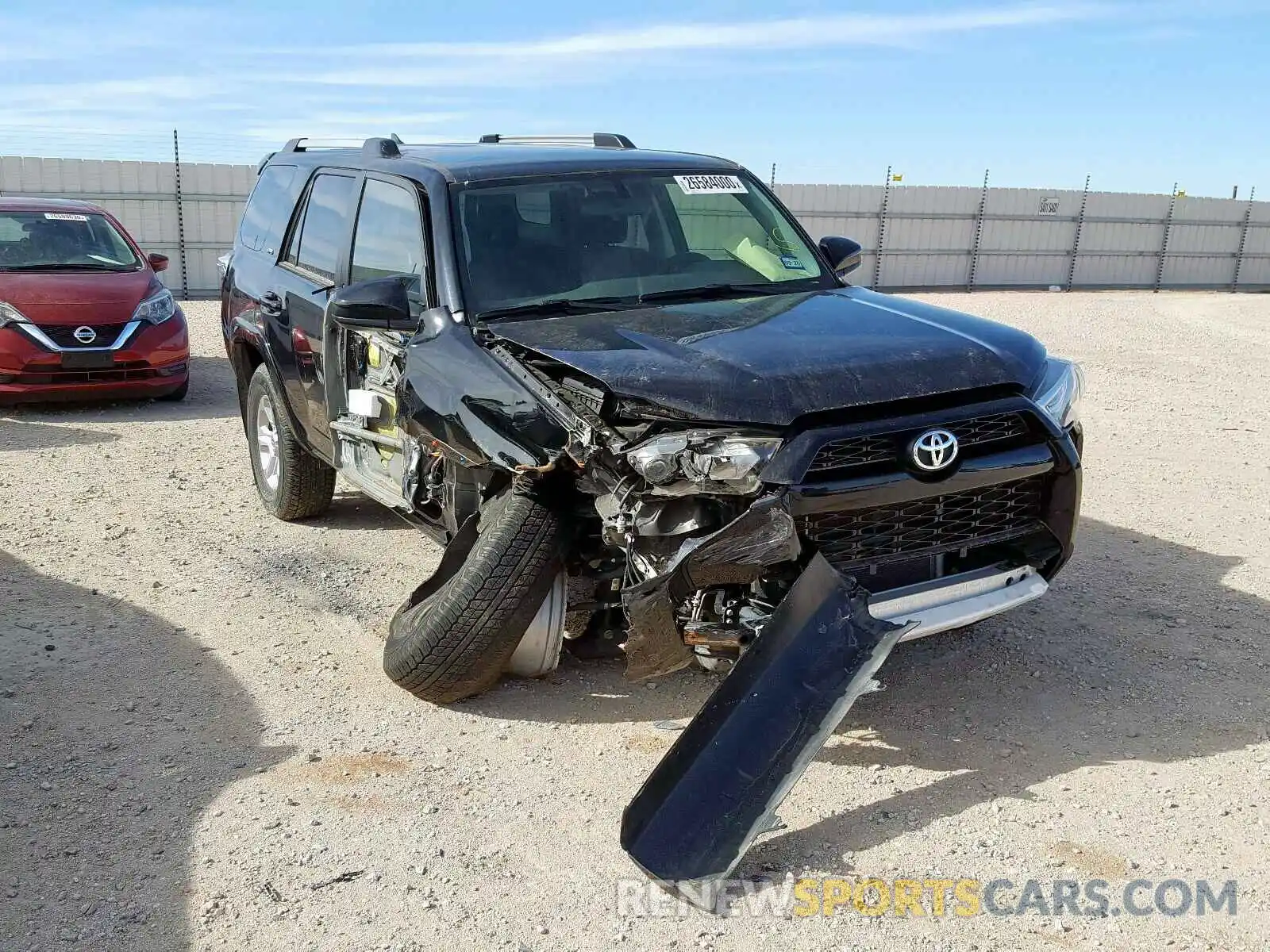 1 Photograph of a damaged car JTEZU5JR1K5192696 TOYOTA 4RUNNER 2019