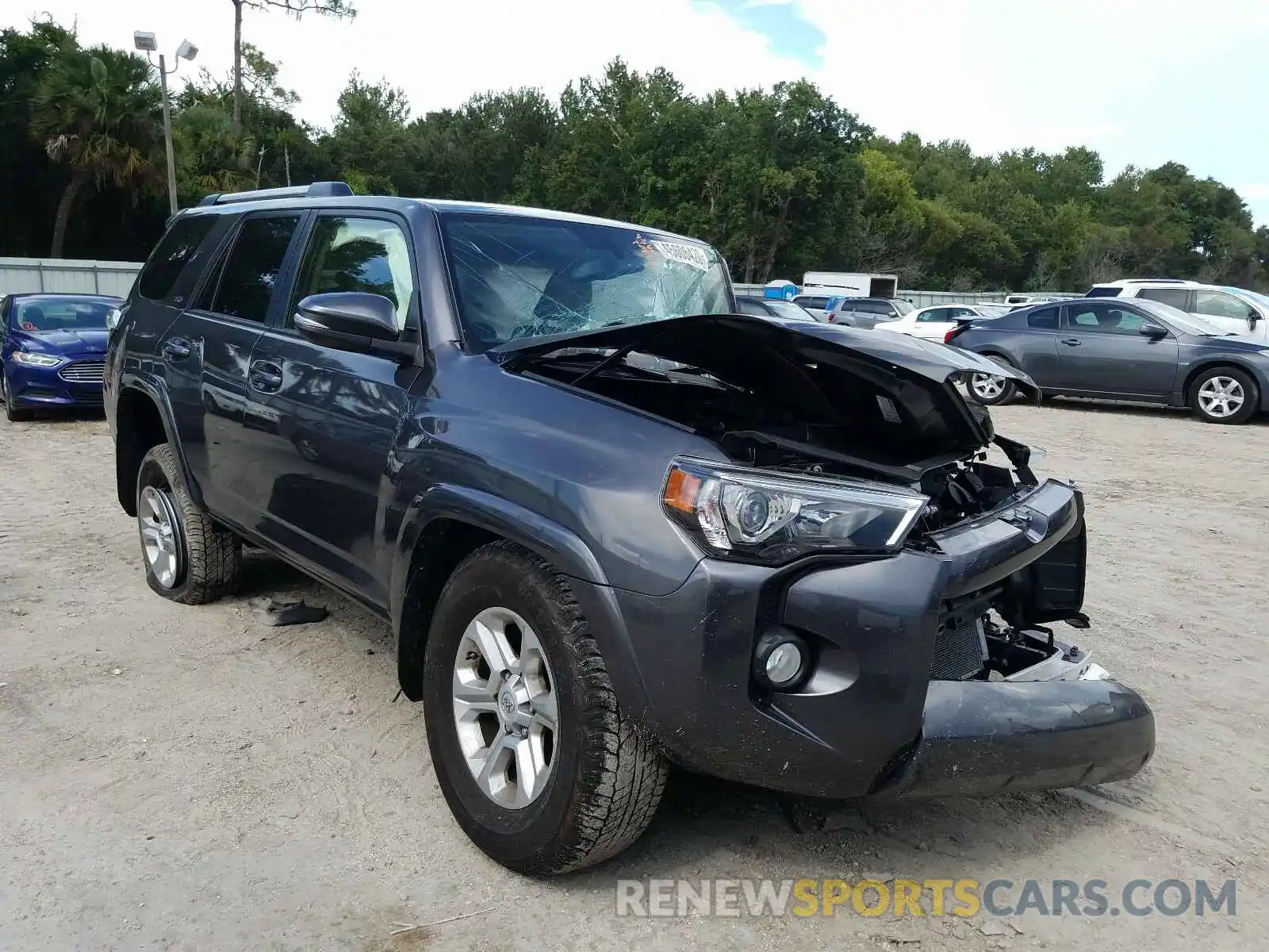 1 Photograph of a damaged car JTEZU5JR1K5193587 TOYOTA 4RUNNER 2019