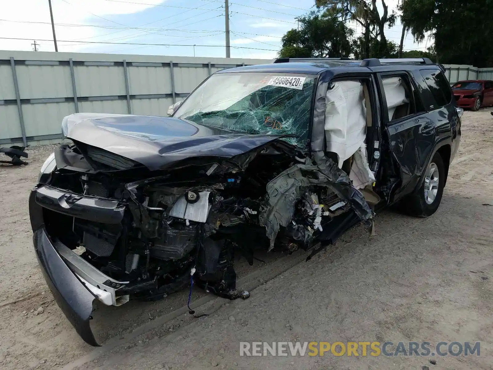 2 Photograph of a damaged car JTEZU5JR1K5193587 TOYOTA 4RUNNER 2019