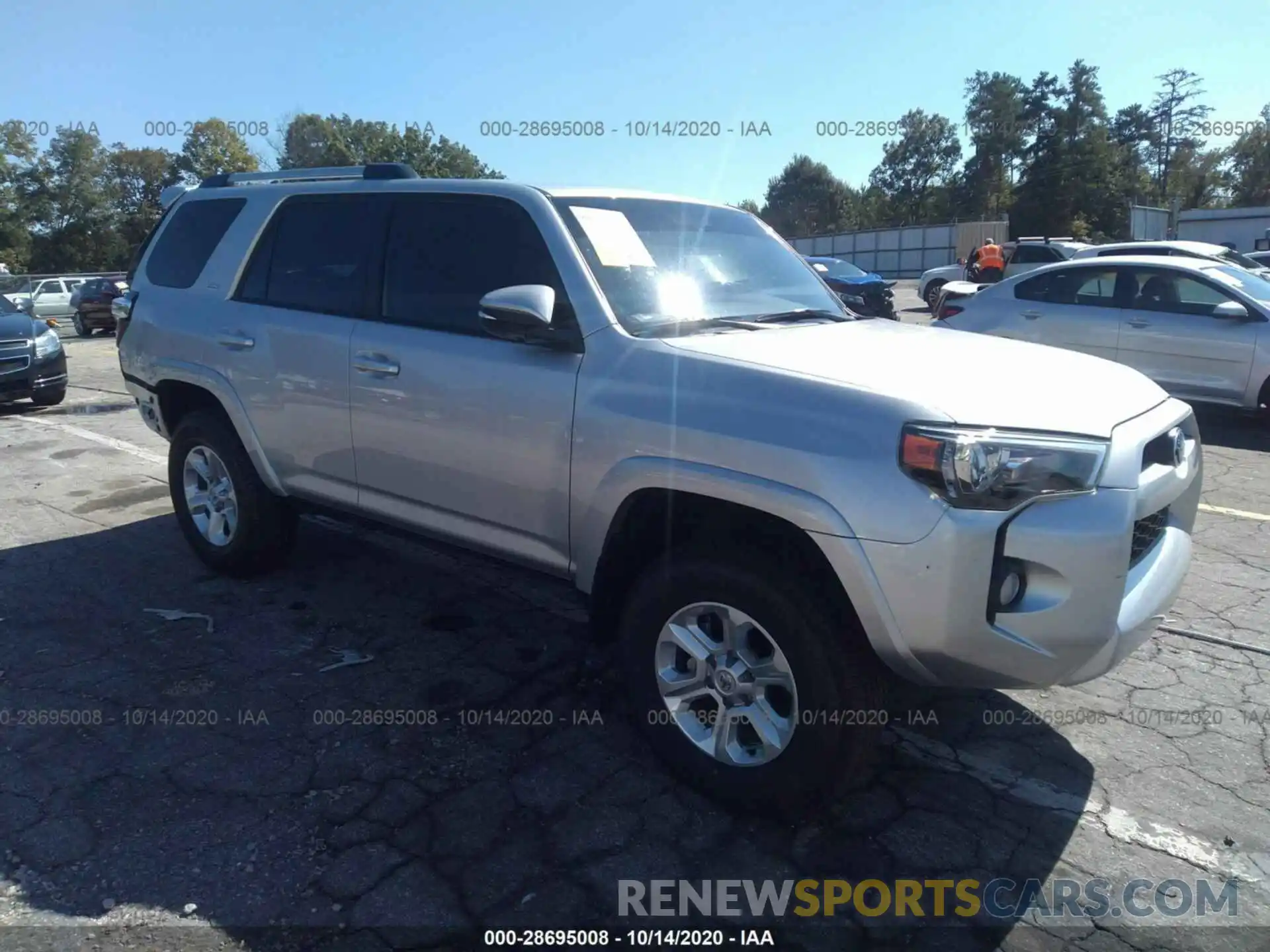 1 Photograph of a damaged car JTEZU5JR1K5195808 TOYOTA 4RUNNER 2019