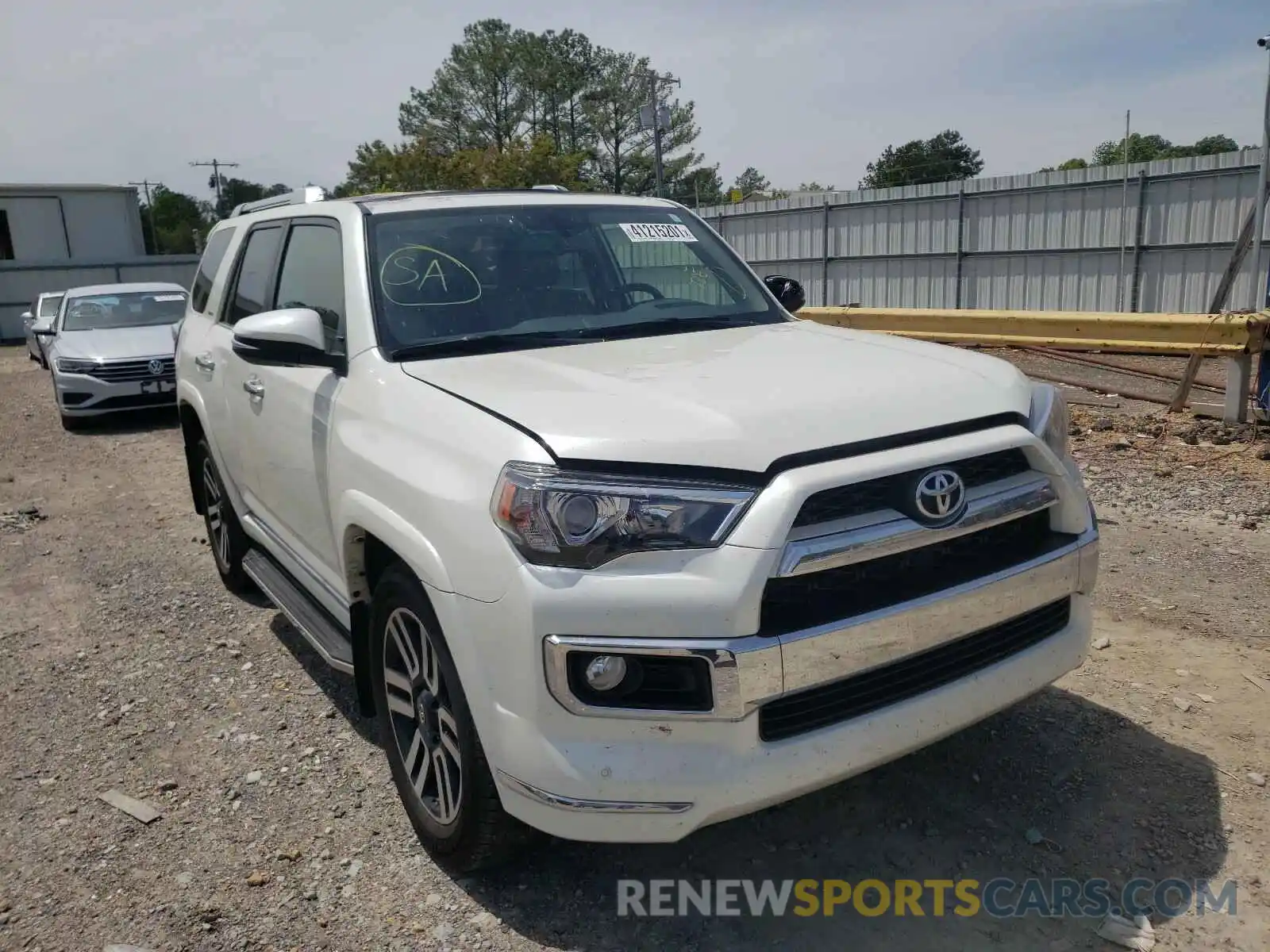 1 Photograph of a damaged car JTEZU5JR1K5196179 TOYOTA 4RUNNER 2019