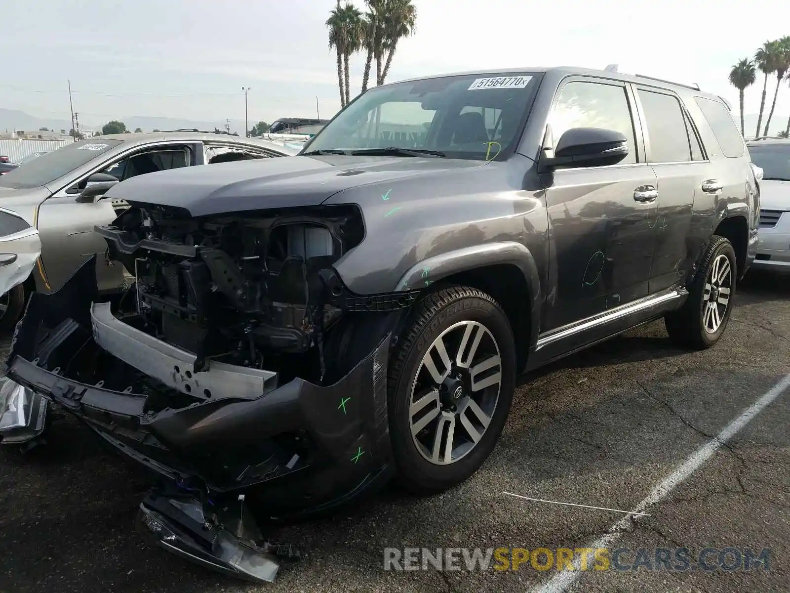 2 Photograph of a damaged car JTEZU5JR1K5201137 TOYOTA 4RUNNER 2019