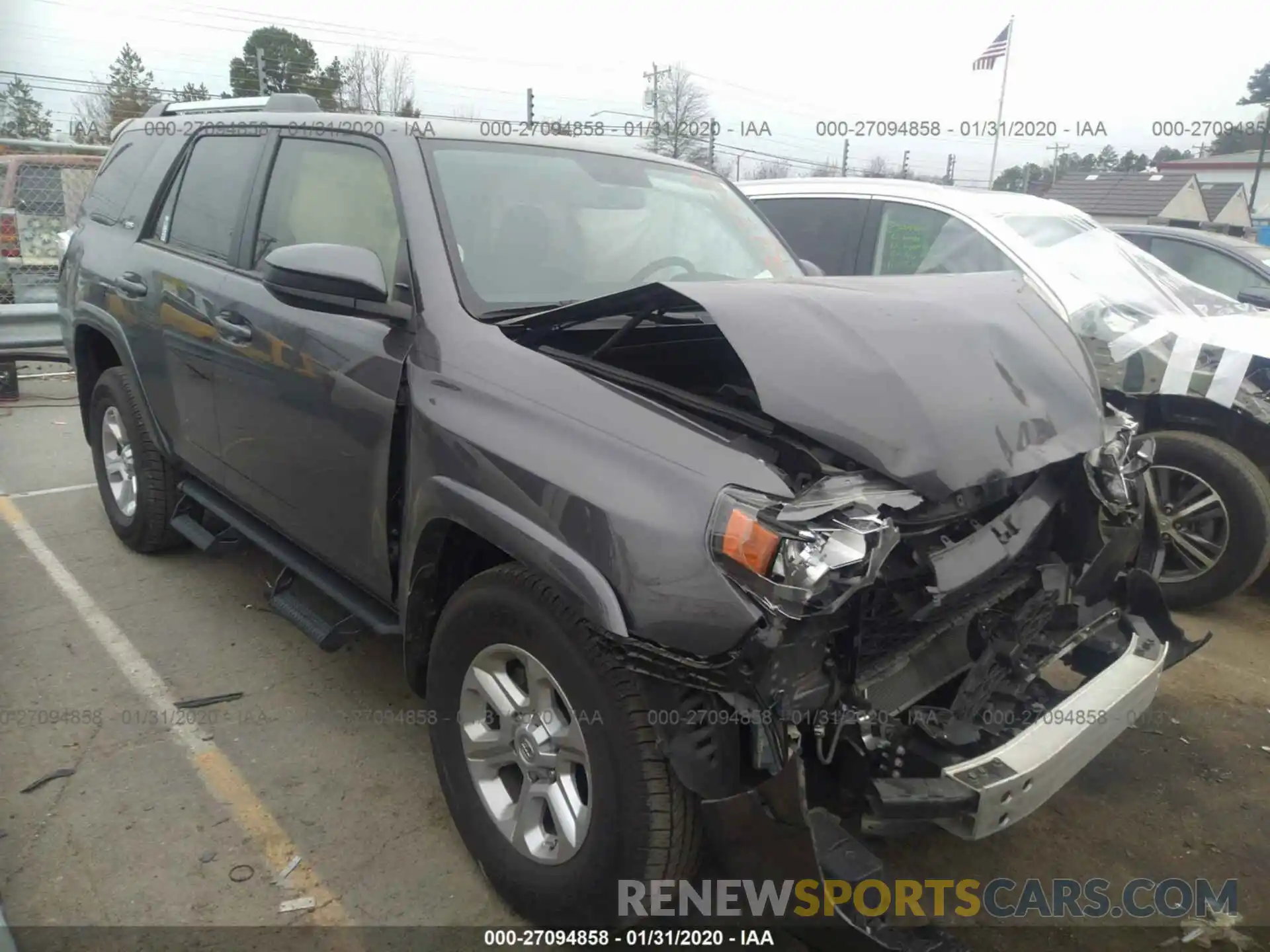 1 Photograph of a damaged car JTEZU5JR1K5201316 TOYOTA 4RUNNER 2019