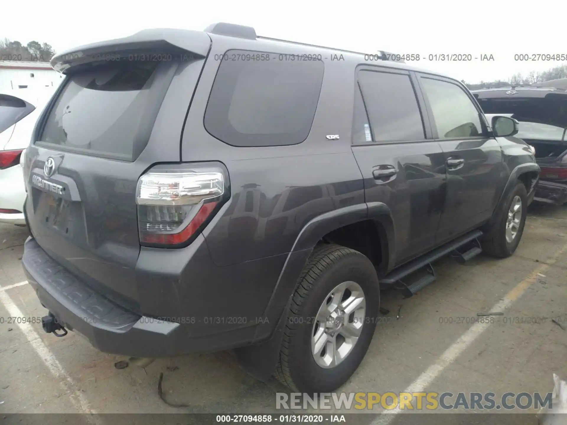 4 Фотография поврежденного автомобиля JTEZU5JR1K5201316 TOYOTA 4RUNNER 2019