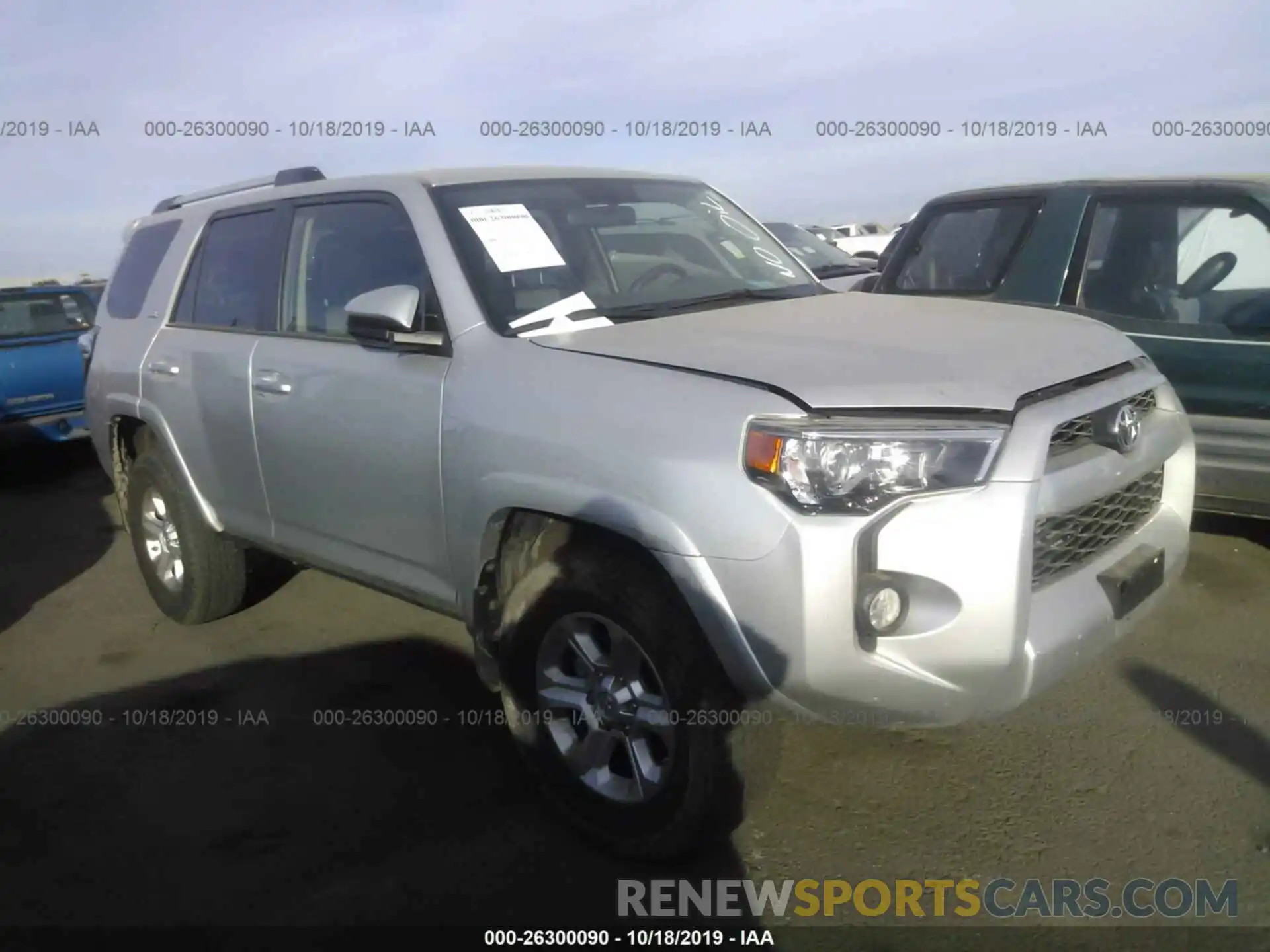 1 Photograph of a damaged car JTEZU5JR1K5203373 TOYOTA 4RUNNER 2019