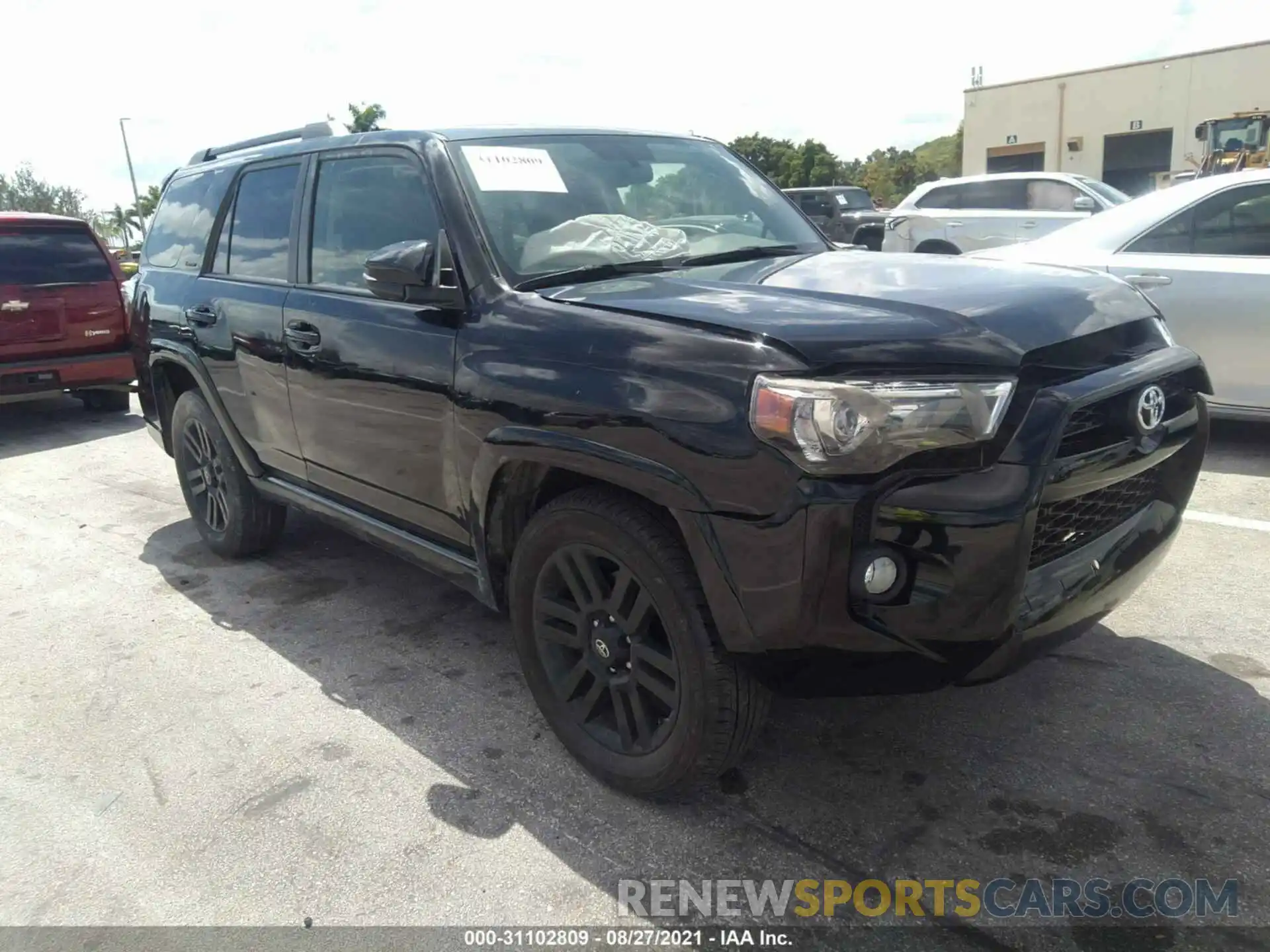 1 Photograph of a damaged car JTEZU5JR1K5207715 TOYOTA 4RUNNER 2019