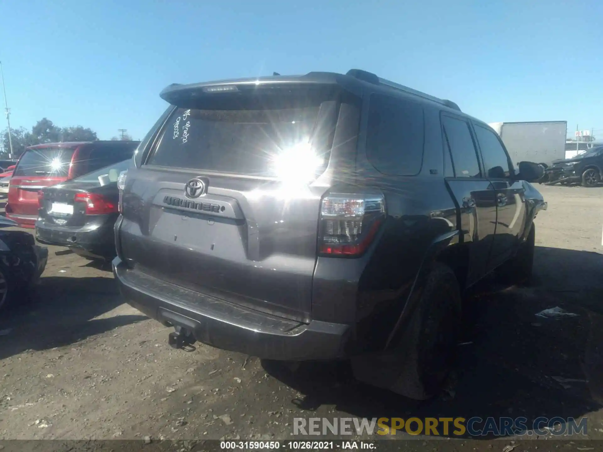 4 Фотография поврежденного автомобиля JTEZU5JR1K5212784 TOYOTA 4RUNNER 2019