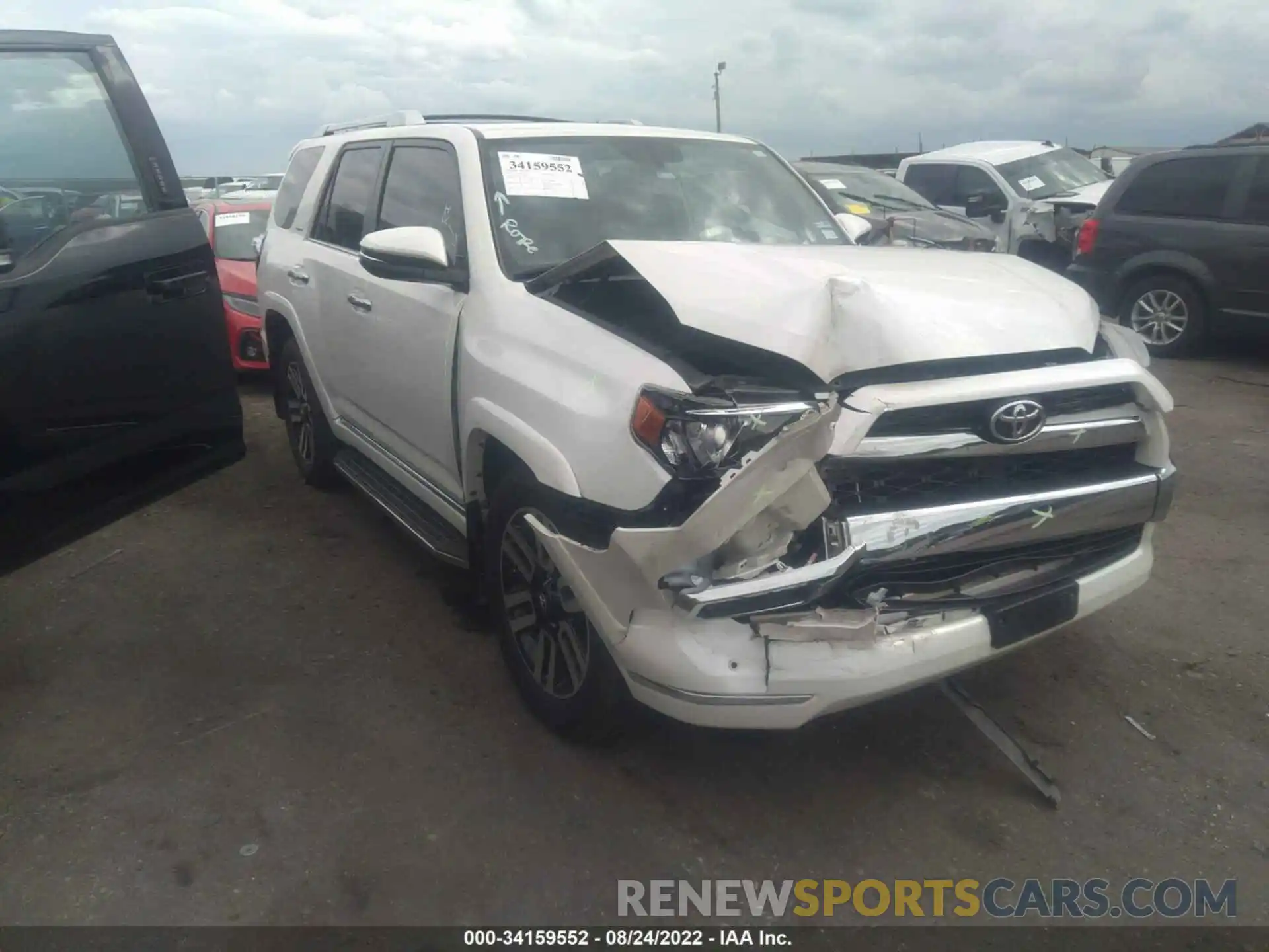 1 Photograph of a damaged car JTEZU5JR2K5192657 TOYOTA 4RUNNER 2019