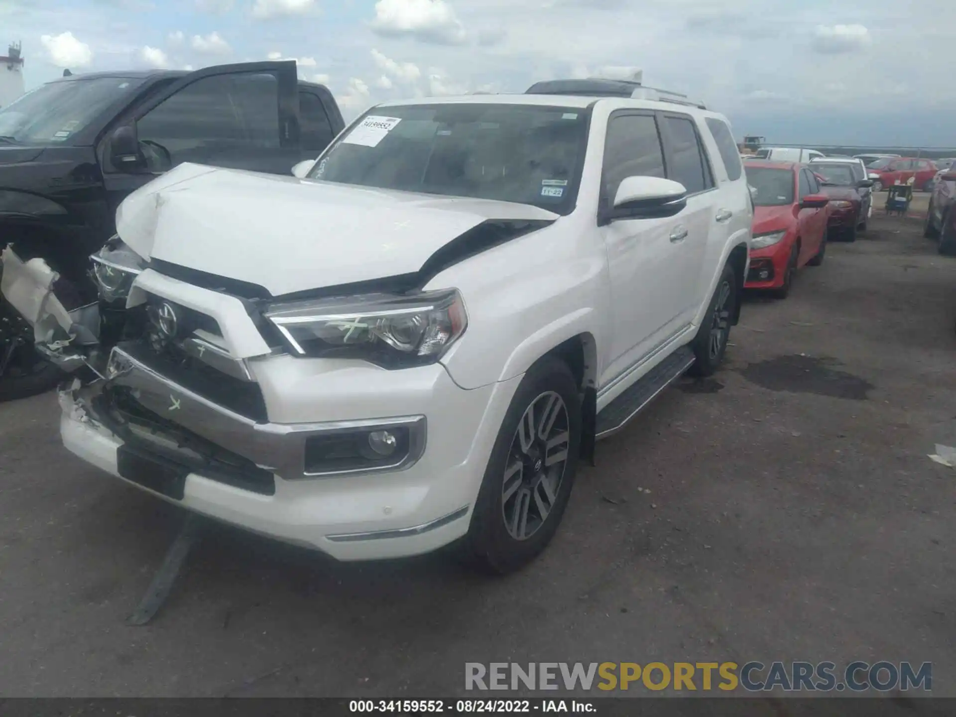 2 Photograph of a damaged car JTEZU5JR2K5192657 TOYOTA 4RUNNER 2019