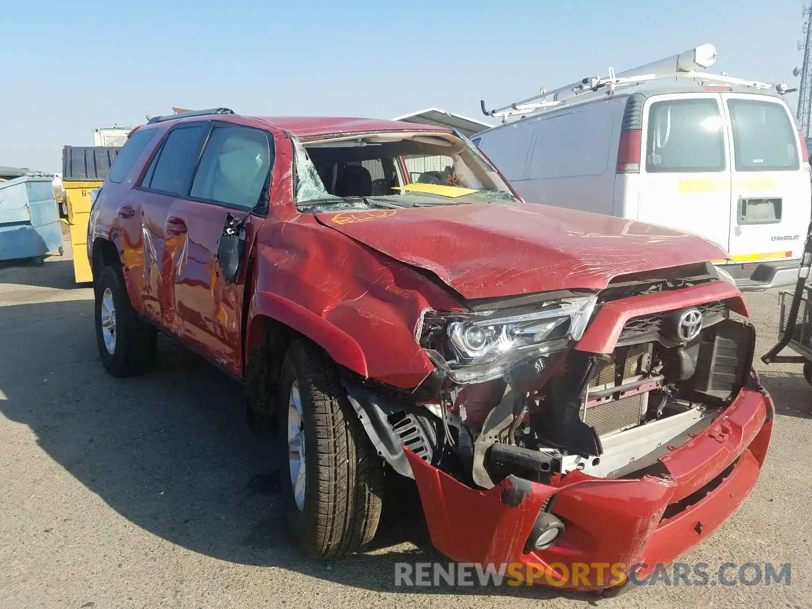 1 Photograph of a damaged car JTEZU5JR2K5197471 TOYOTA 4RUNNER 2019