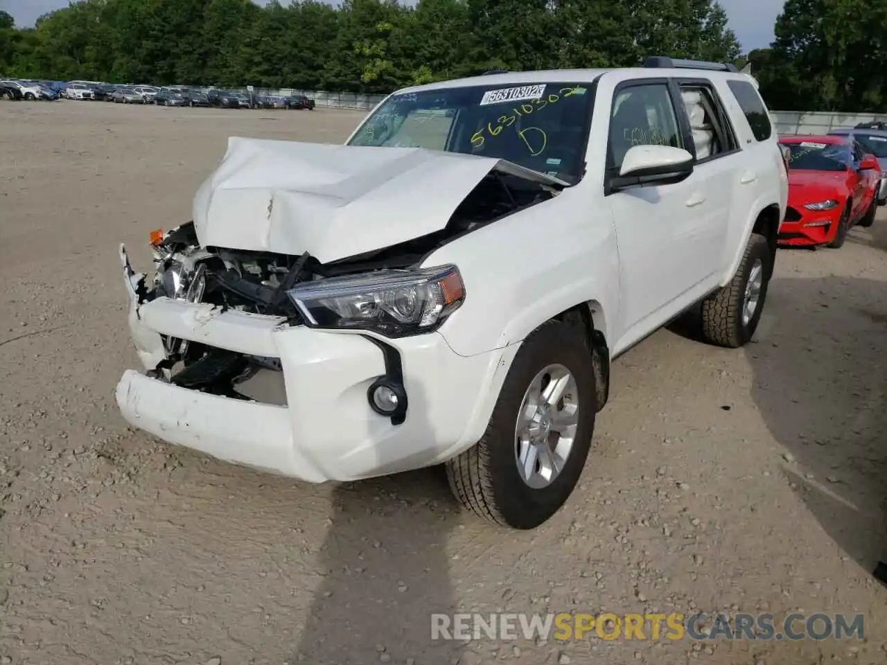 2 Photograph of a damaged car JTEZU5JR2K5199124 TOYOTA 4RUNNER 2019