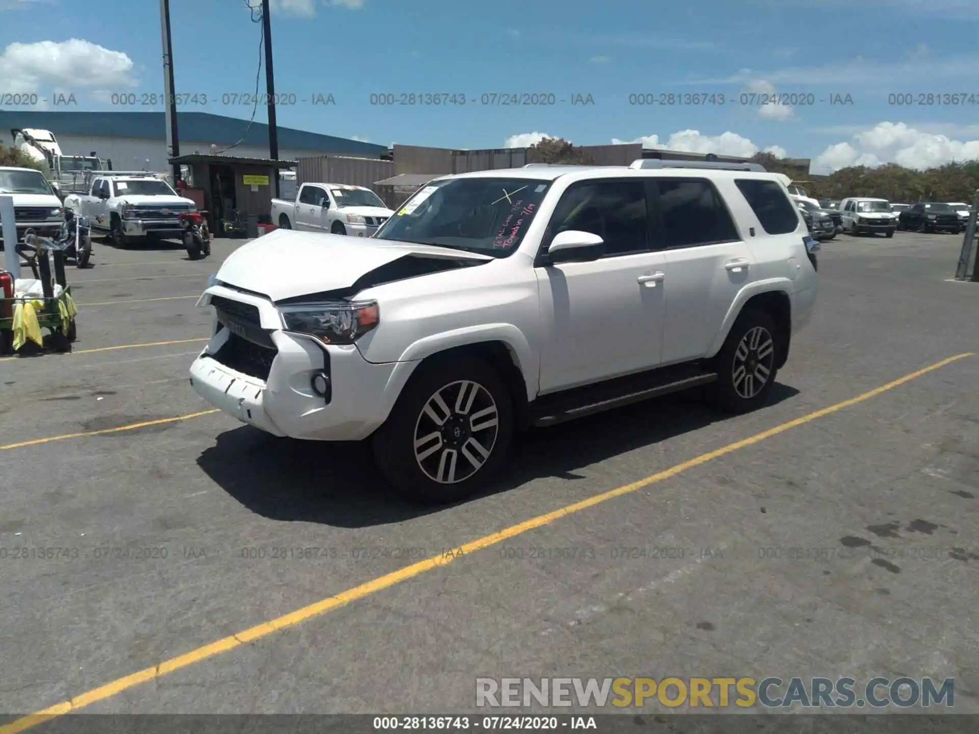 2 Photograph of a damaged car JTEZU5JR2K5205049 TOYOTA 4RUNNER 2019