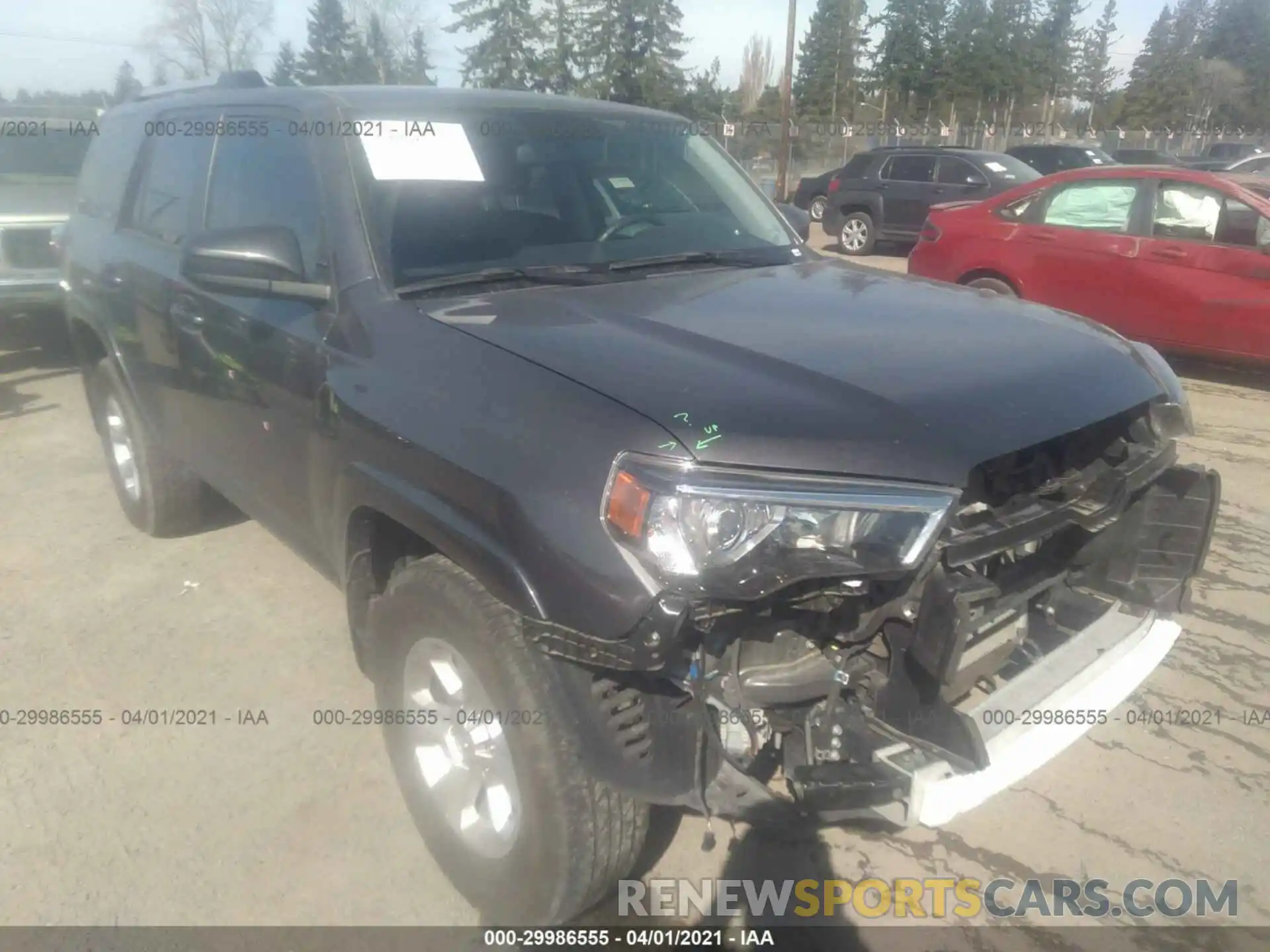 1 Фотография поврежденного автомобиля JTEZU5JR2K5207139 TOYOTA 4RUNNER 2019