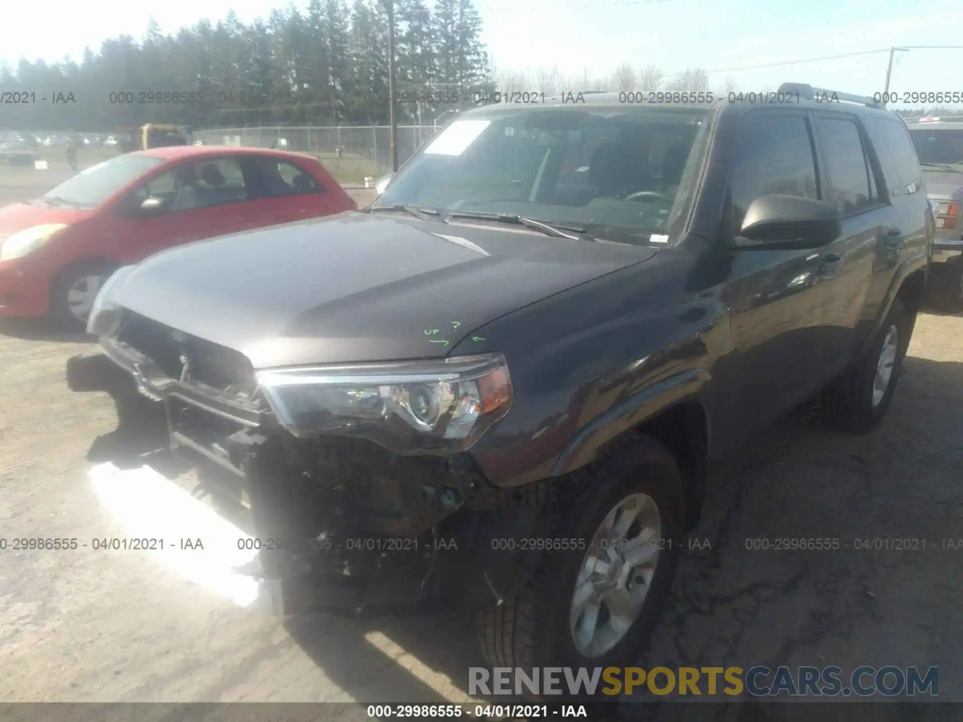 2 Photograph of a damaged car JTEZU5JR2K5207139 TOYOTA 4RUNNER 2019