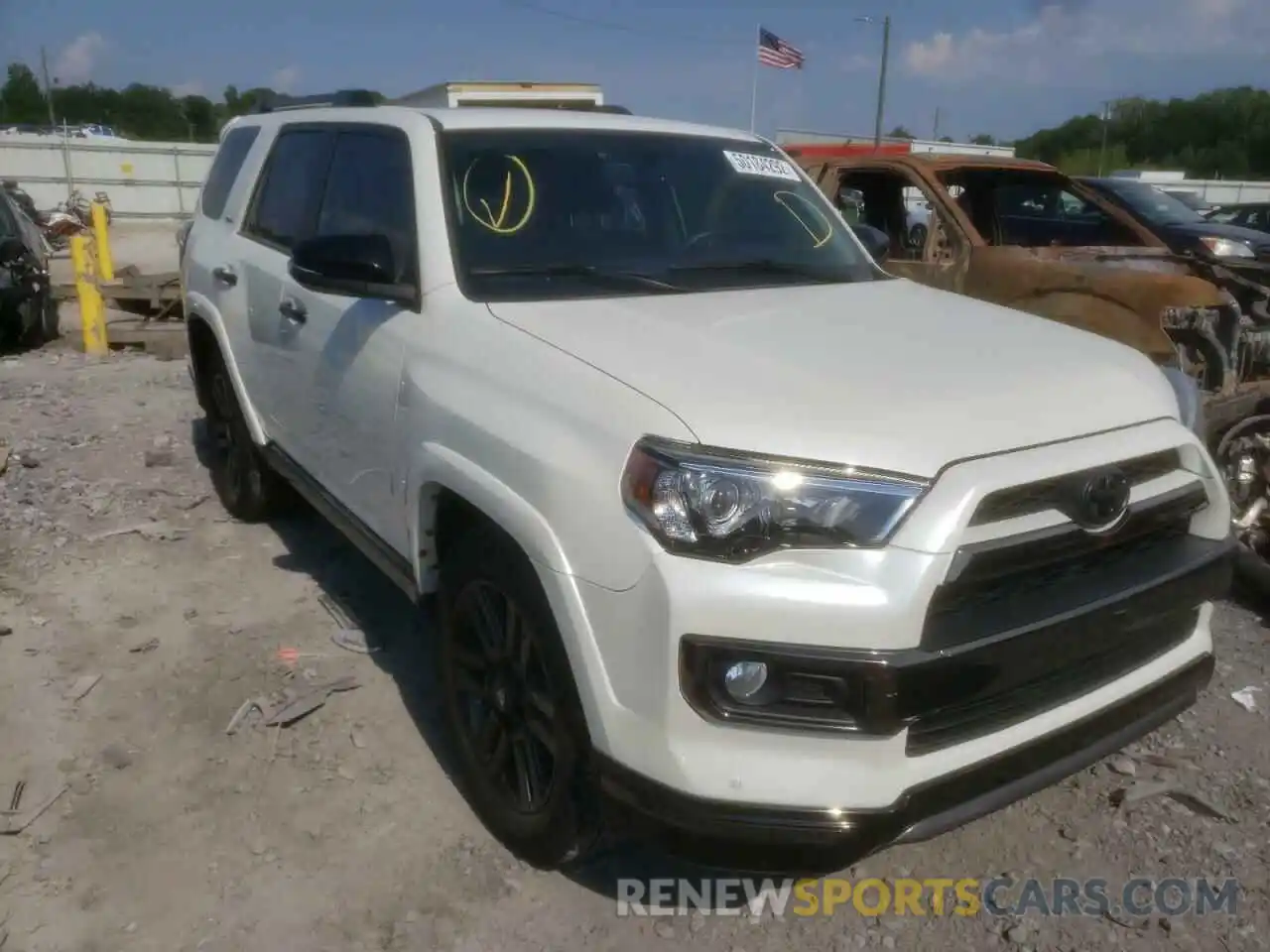 1 Photograph of a damaged car JTEZU5JR2K5208310 TOYOTA 4RUNNER 2019