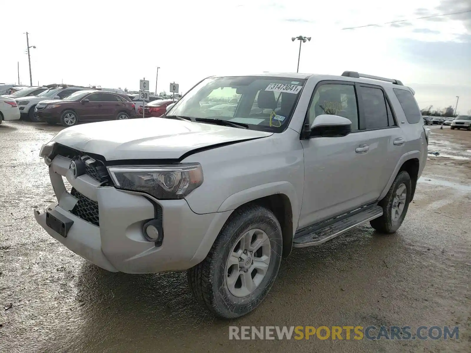 2 Photograph of a damaged car JTEZU5JR2K5212048 TOYOTA 4RUNNER 2019