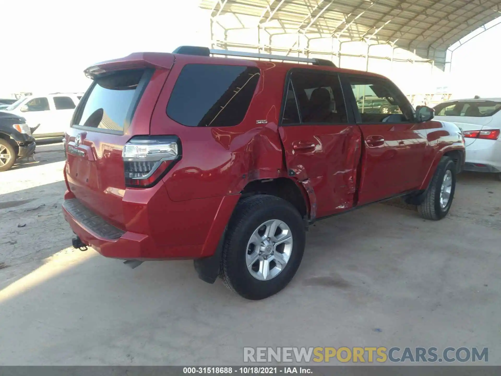 4 Фотография поврежденного автомобиля JTEZU5JR2K5213605 TOYOTA 4RUNNER 2019